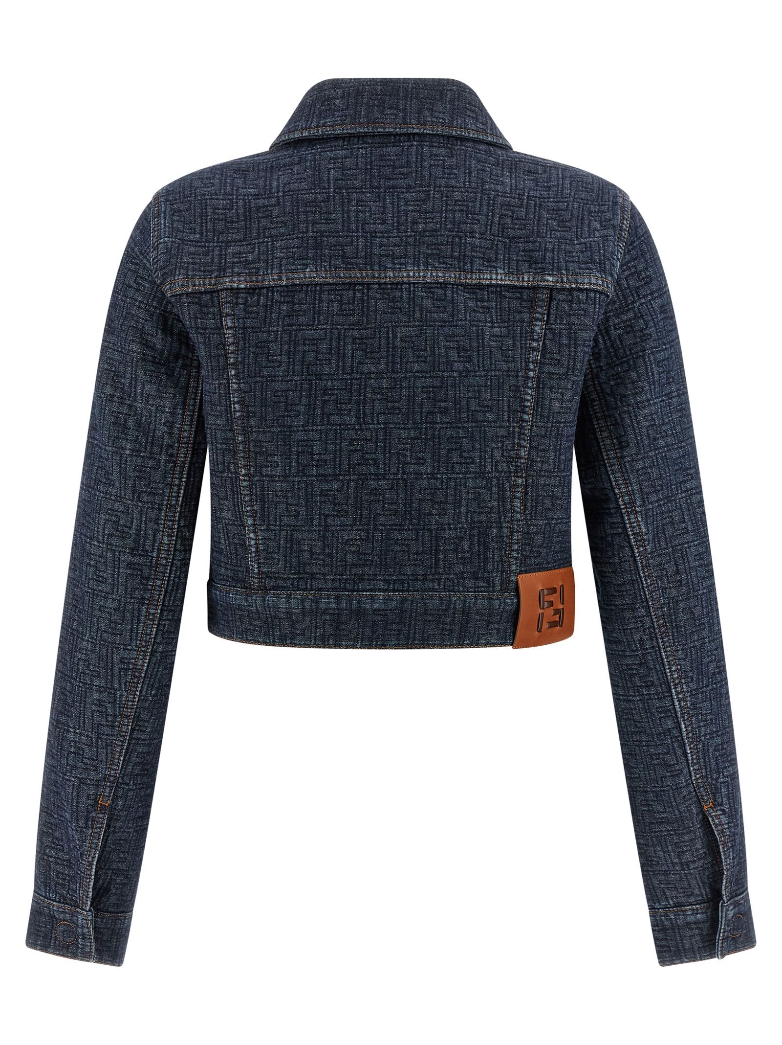 Cotton Denim Women's Jacket - Fendi - Modalova