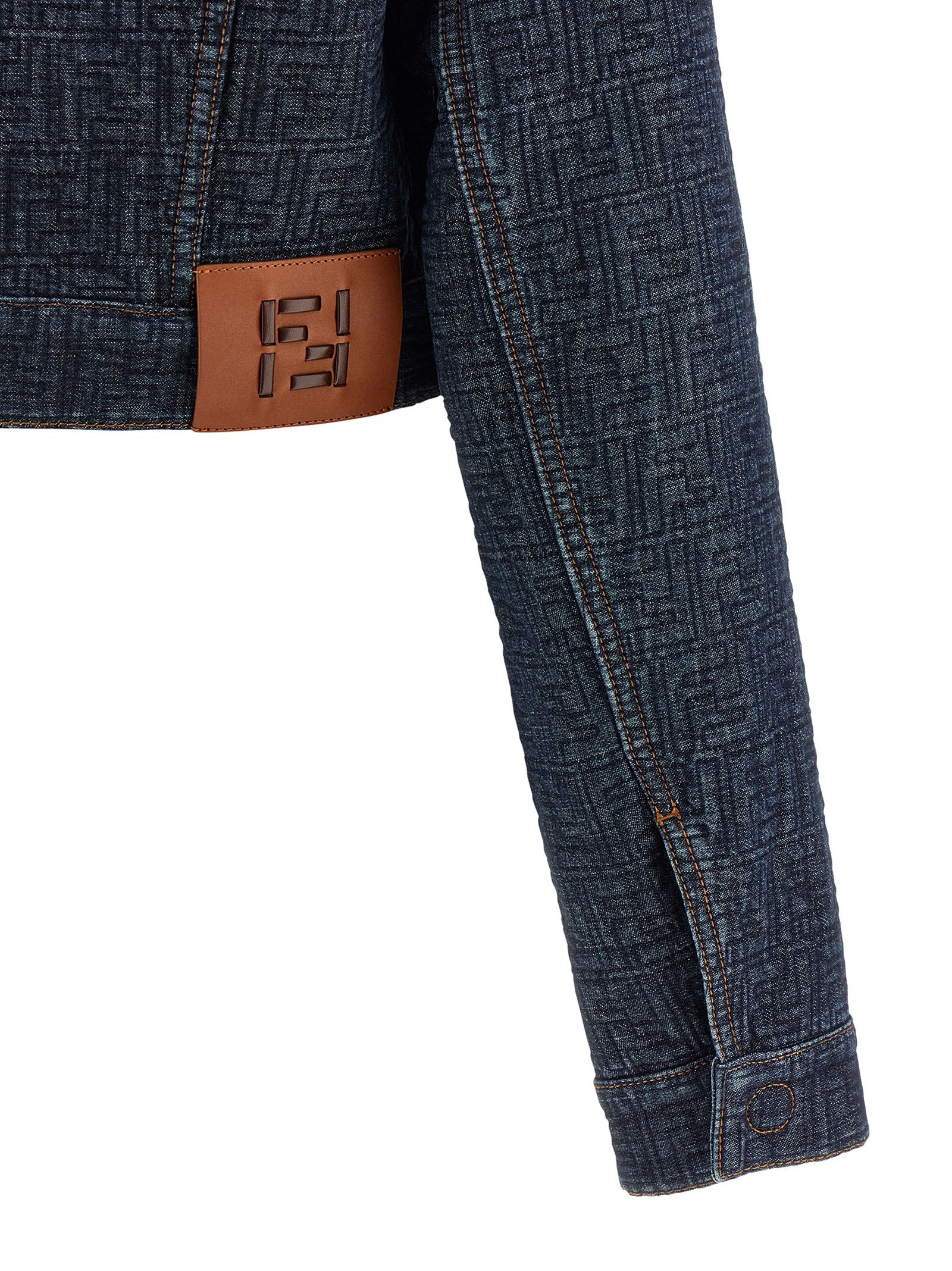 Cotton Denim Women's Jacket - Fendi - Modalova