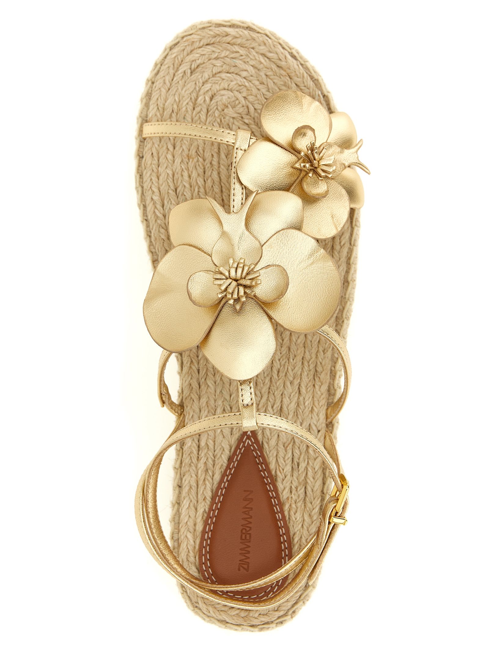 Leather Flat Women's Sandals - Zimmermann - Modalova