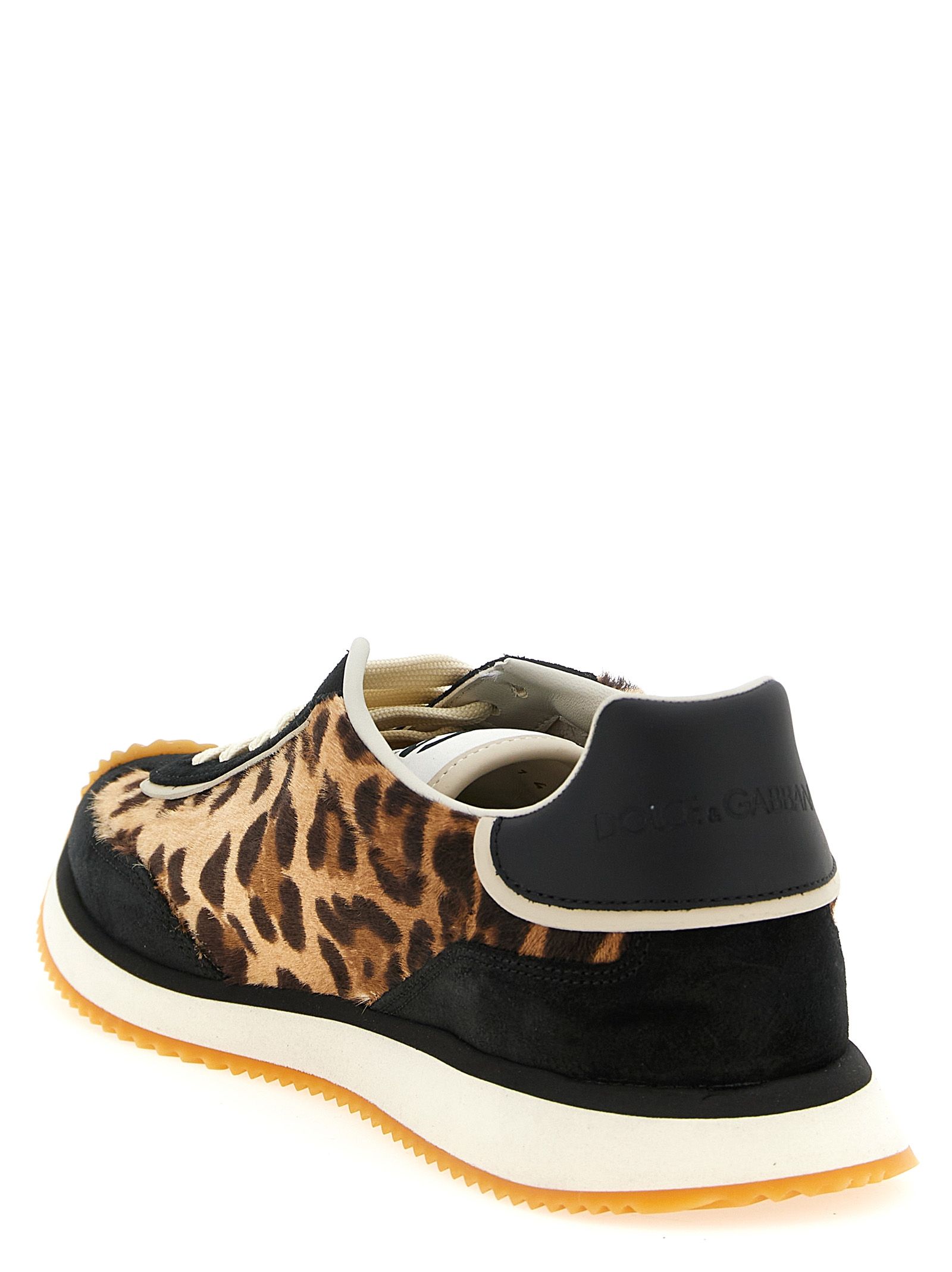 Calfskin Low Top Women's Sneakers - Dolce & Gabbana - Modalova