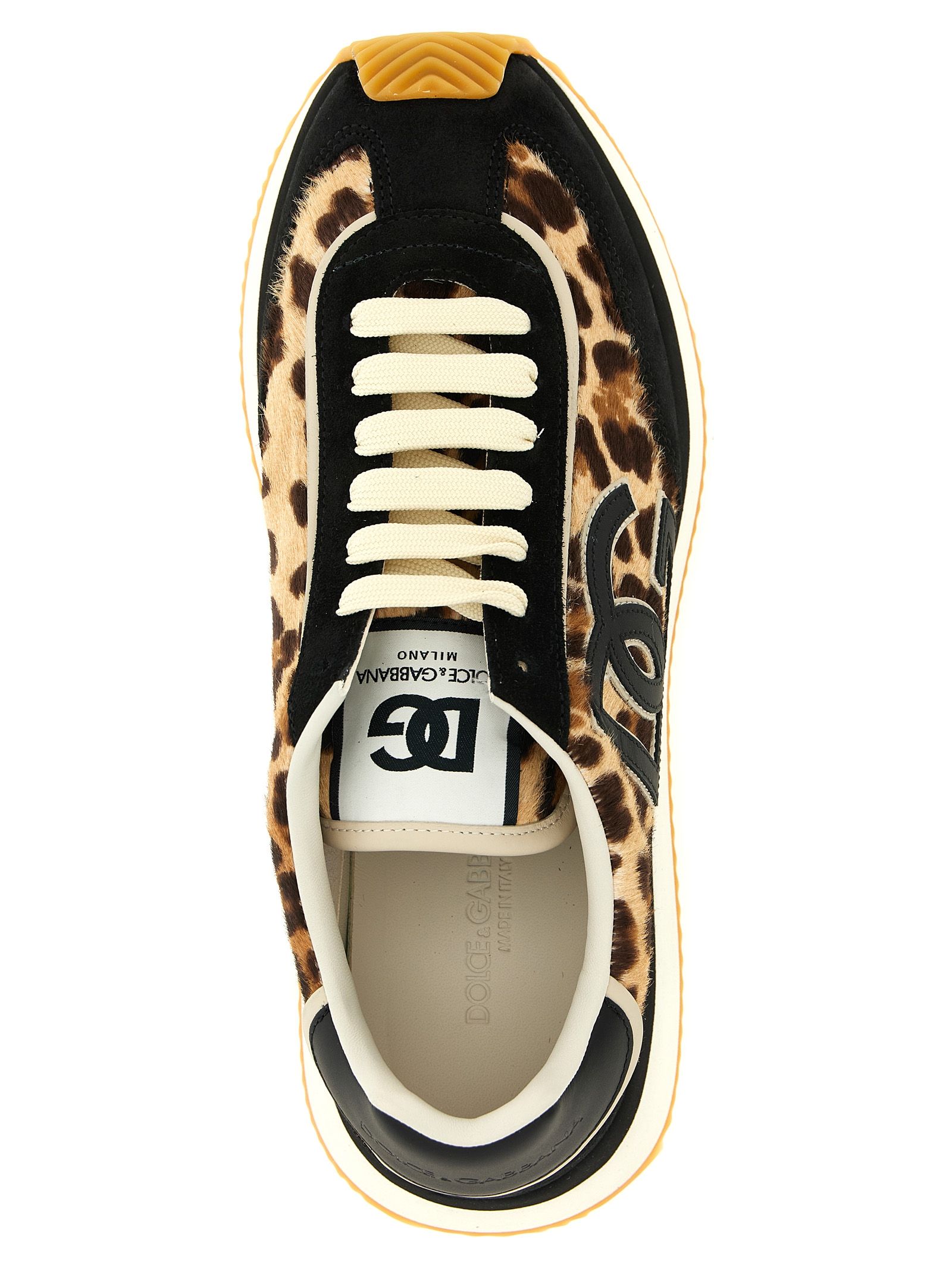 Calfskin Low Top Women's Sneakers - Dolce & Gabbana - Modalova