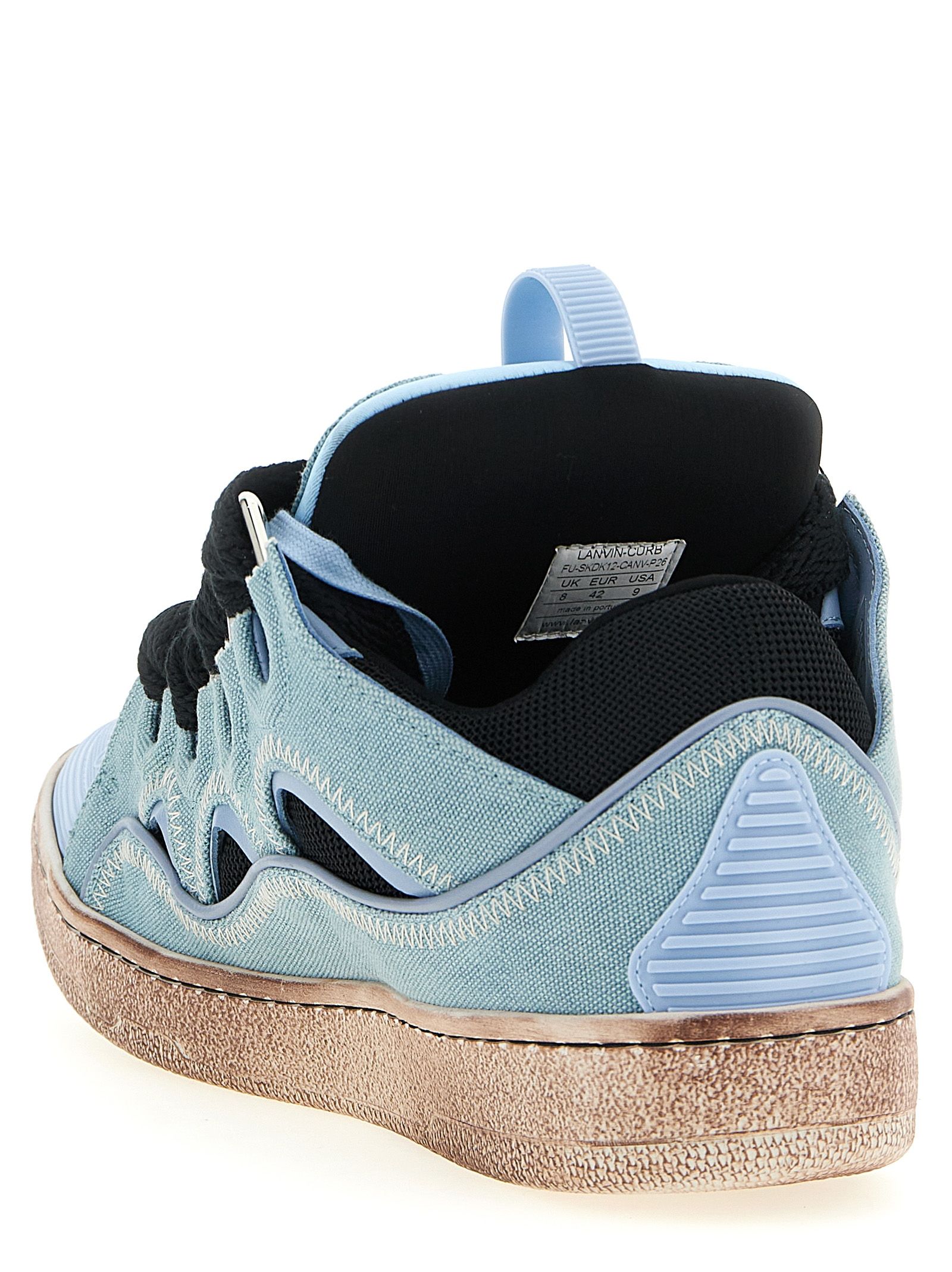 Cotton Athletic Men's Sneakers - Lanvin - Modalova