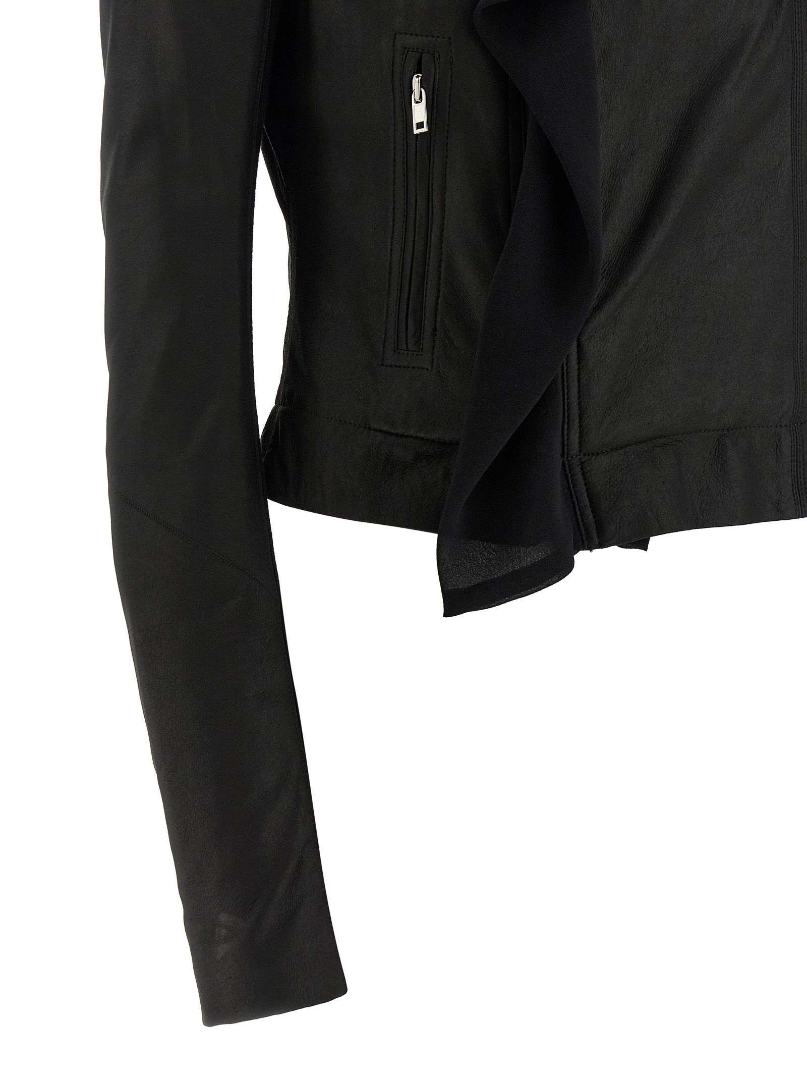 Lamb Leather Leather Women's Jacket - Rick Owens - Modalova