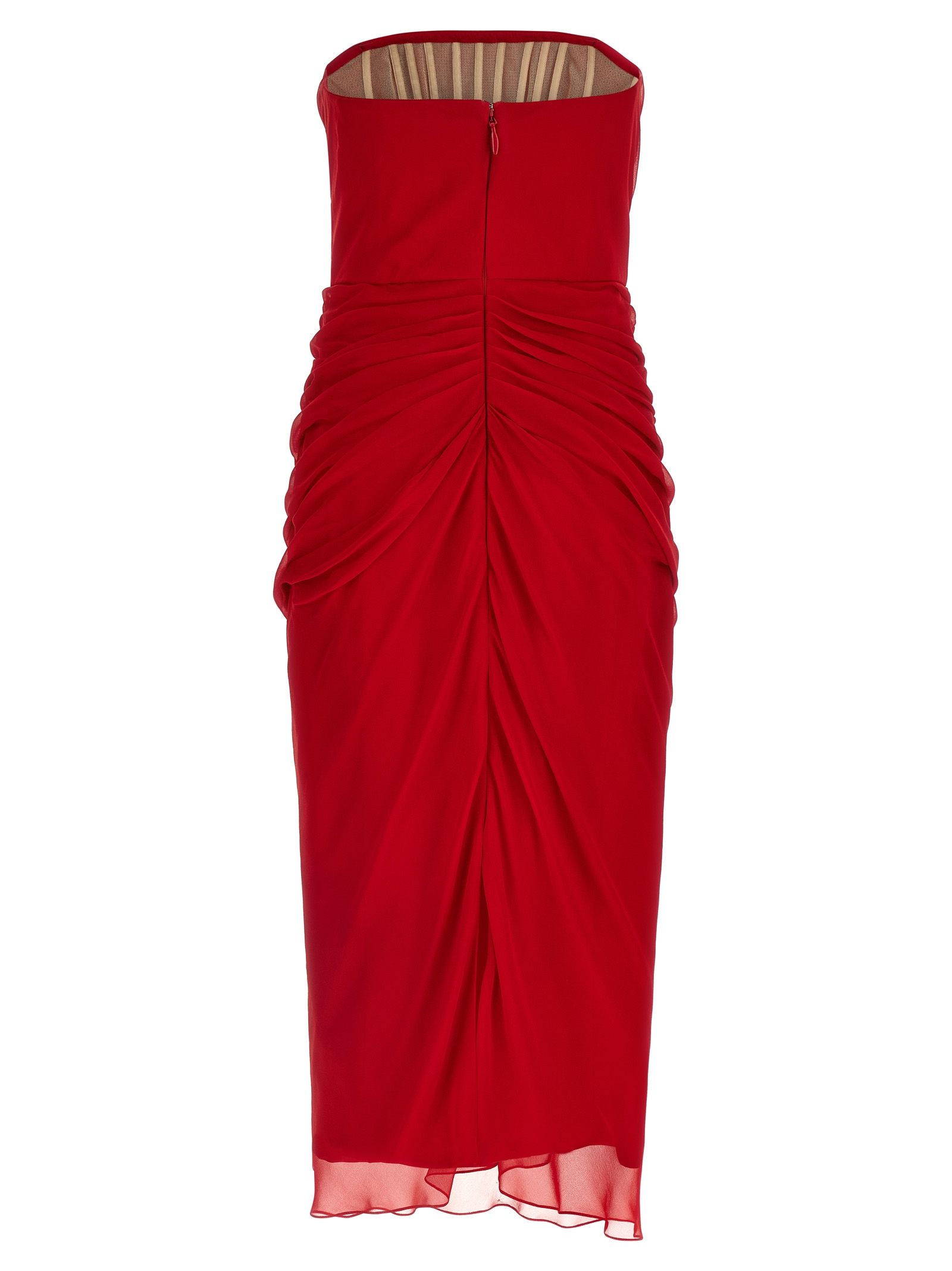 Silk Midi Women's Dress - Carolina Herrera - Modalova