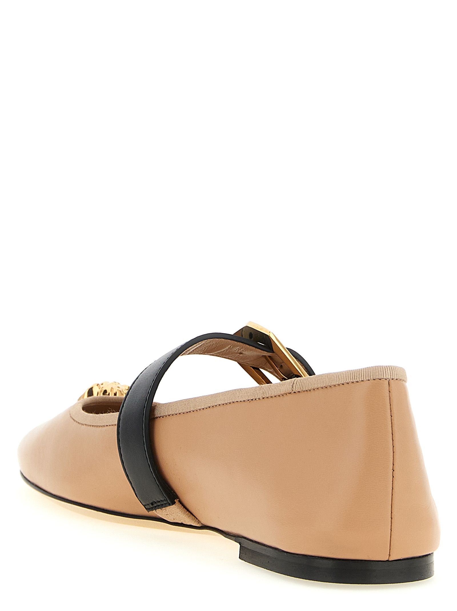 Lamb Leather Ballet Women's Flats - Versace - Modalova