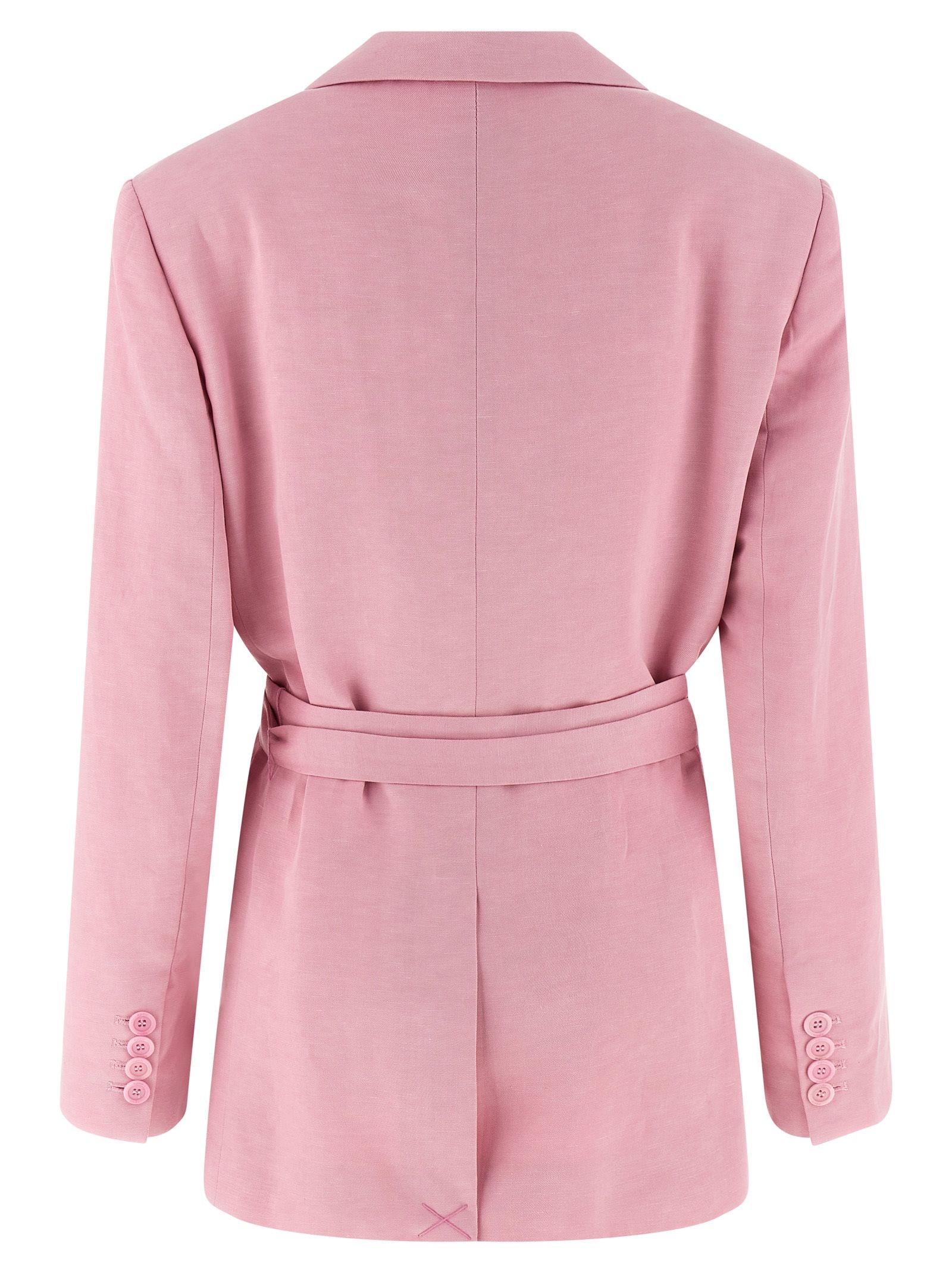 Linen Women's Blazer - NUDE - Modalova