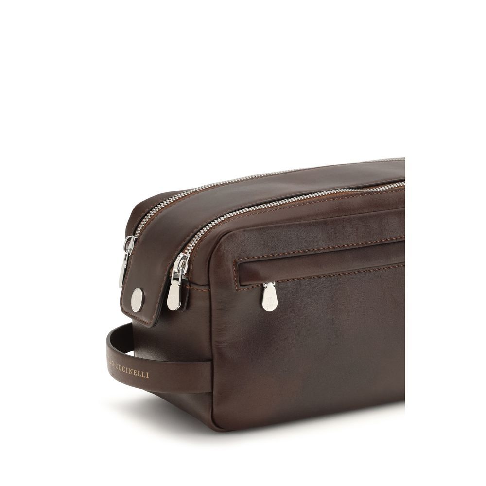 Calf Leather Bos Taurus Men's Wallet - Brunello Cucinelli - Modalova