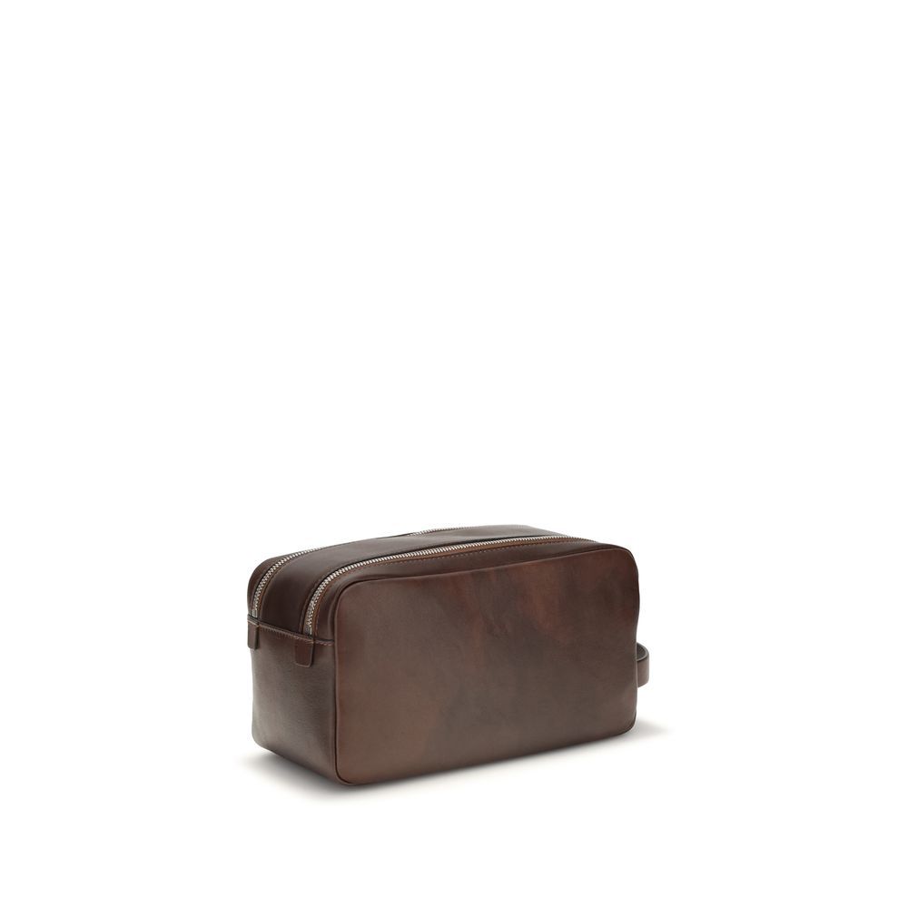 Calf Leather Bos Taurus Men's Wallet - Brunello Cucinelli - Modalova