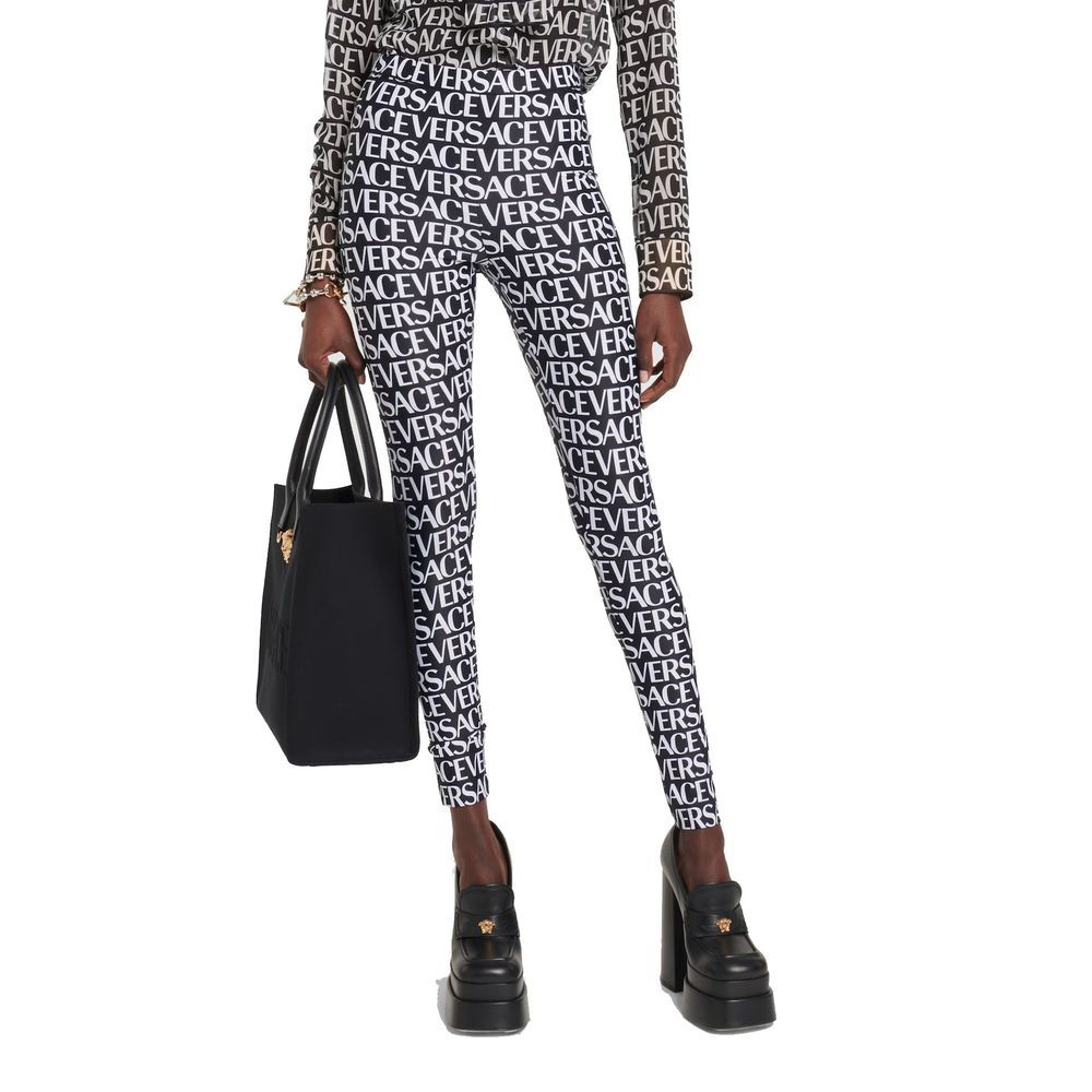 Elastane Women's Leggings - Versace - Modalova
