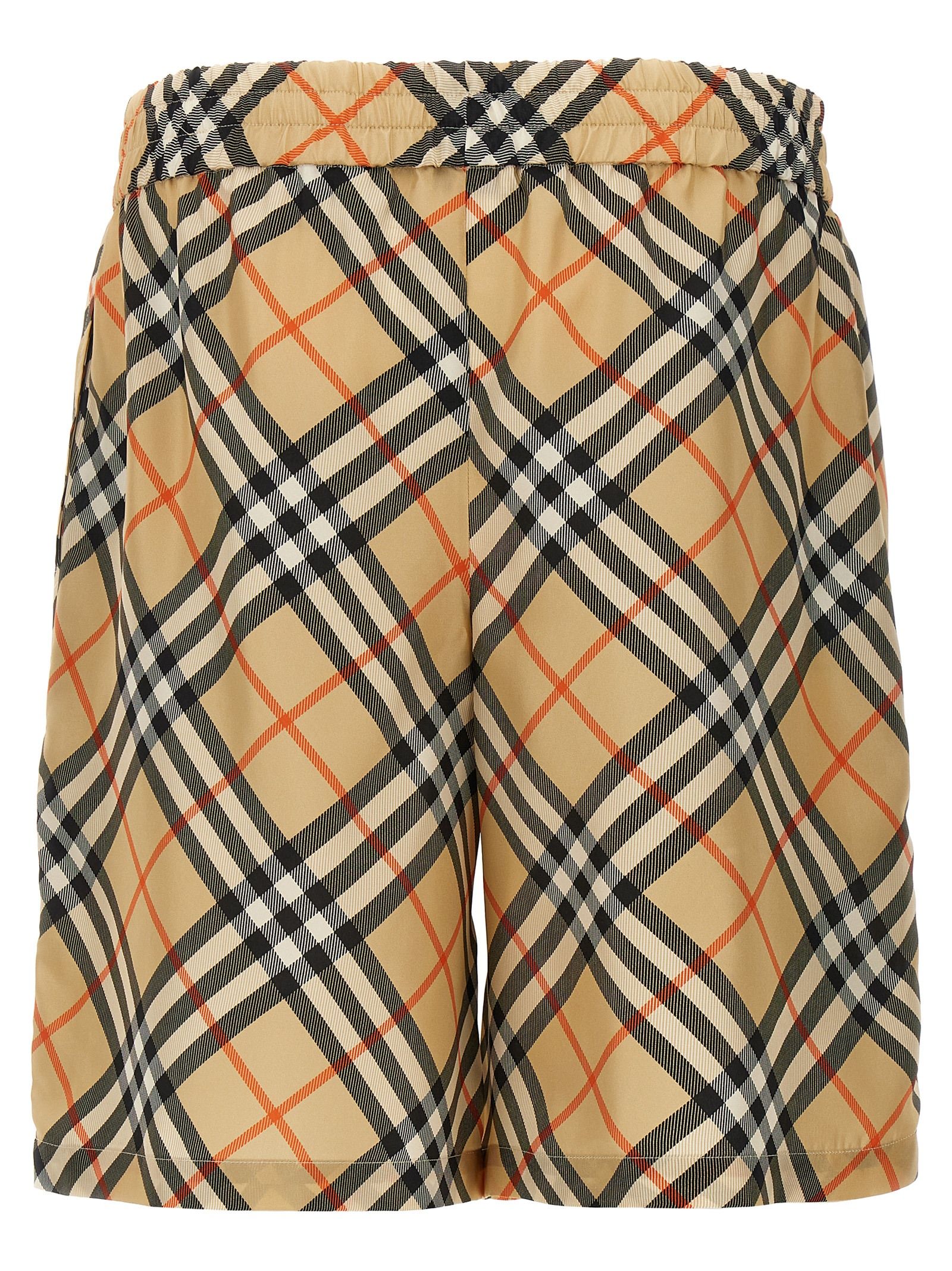 Satin Bermuda Men's Shorts - Burberry - Modalova