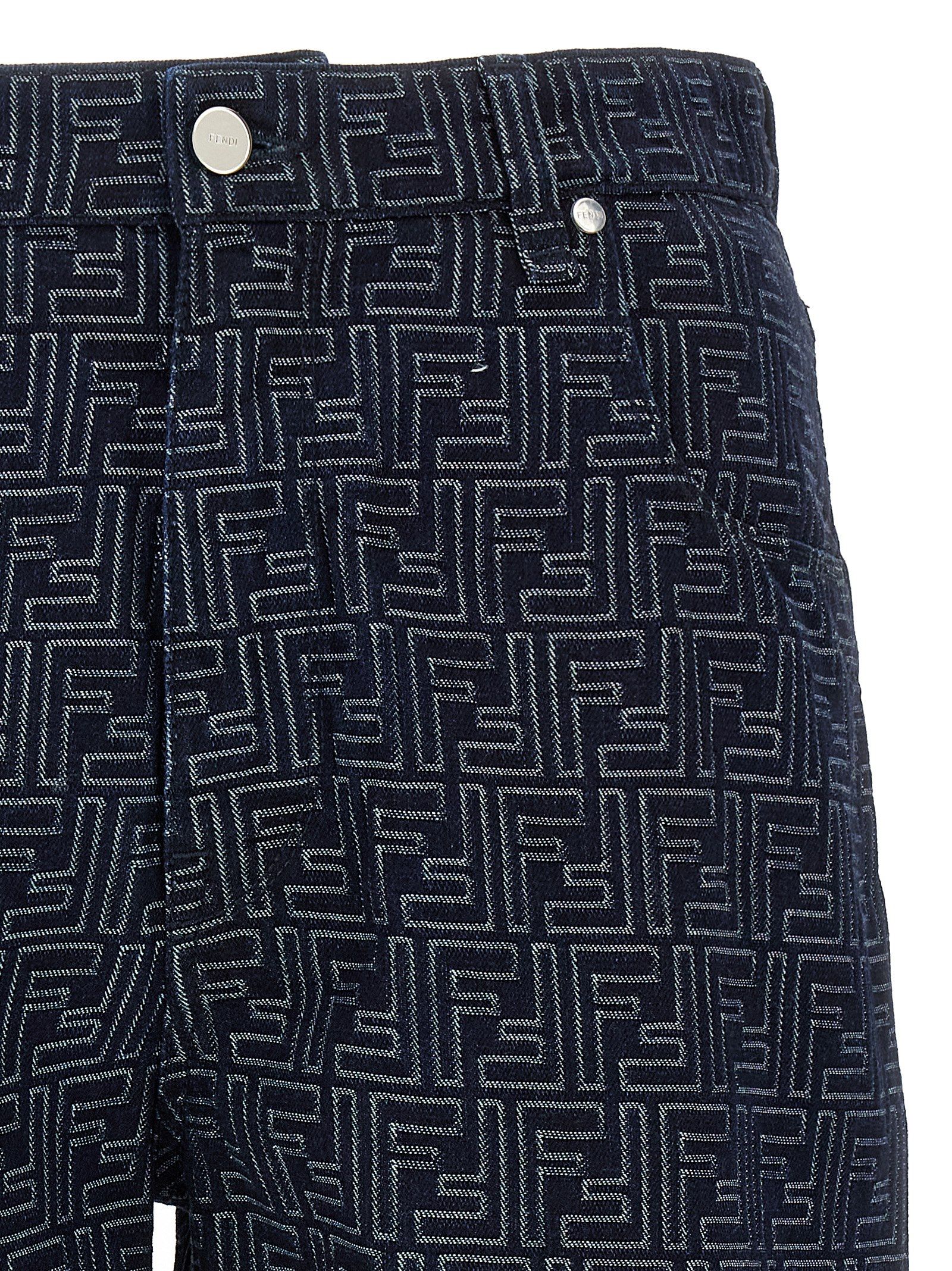 Cotton Bermuda Men's Shorts - Fendi - Modalova