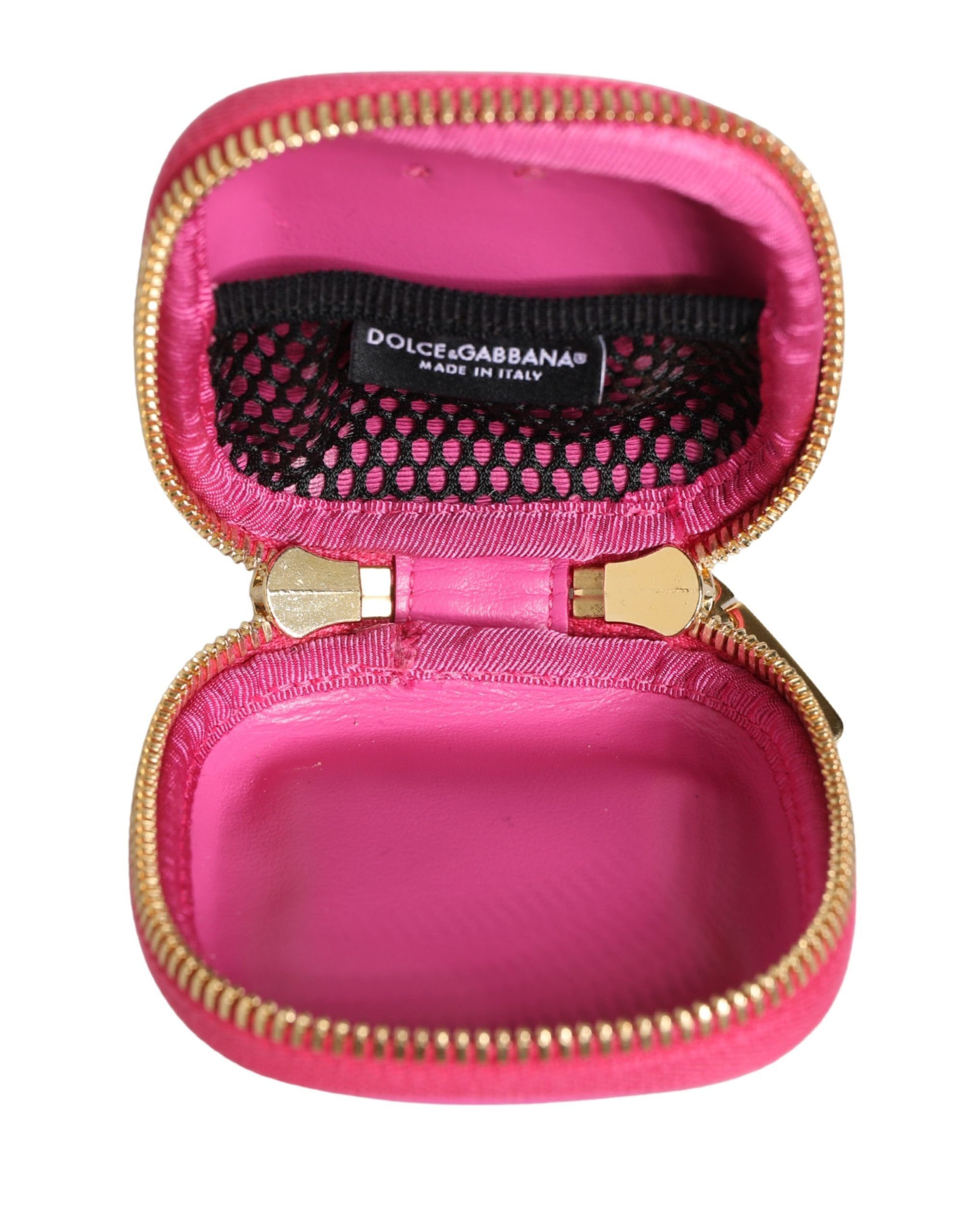 Lamb Leather Embossed Logo Holder Airpod Women's Case (Pre-Owned) - Dolce & Gabbana - Modalova