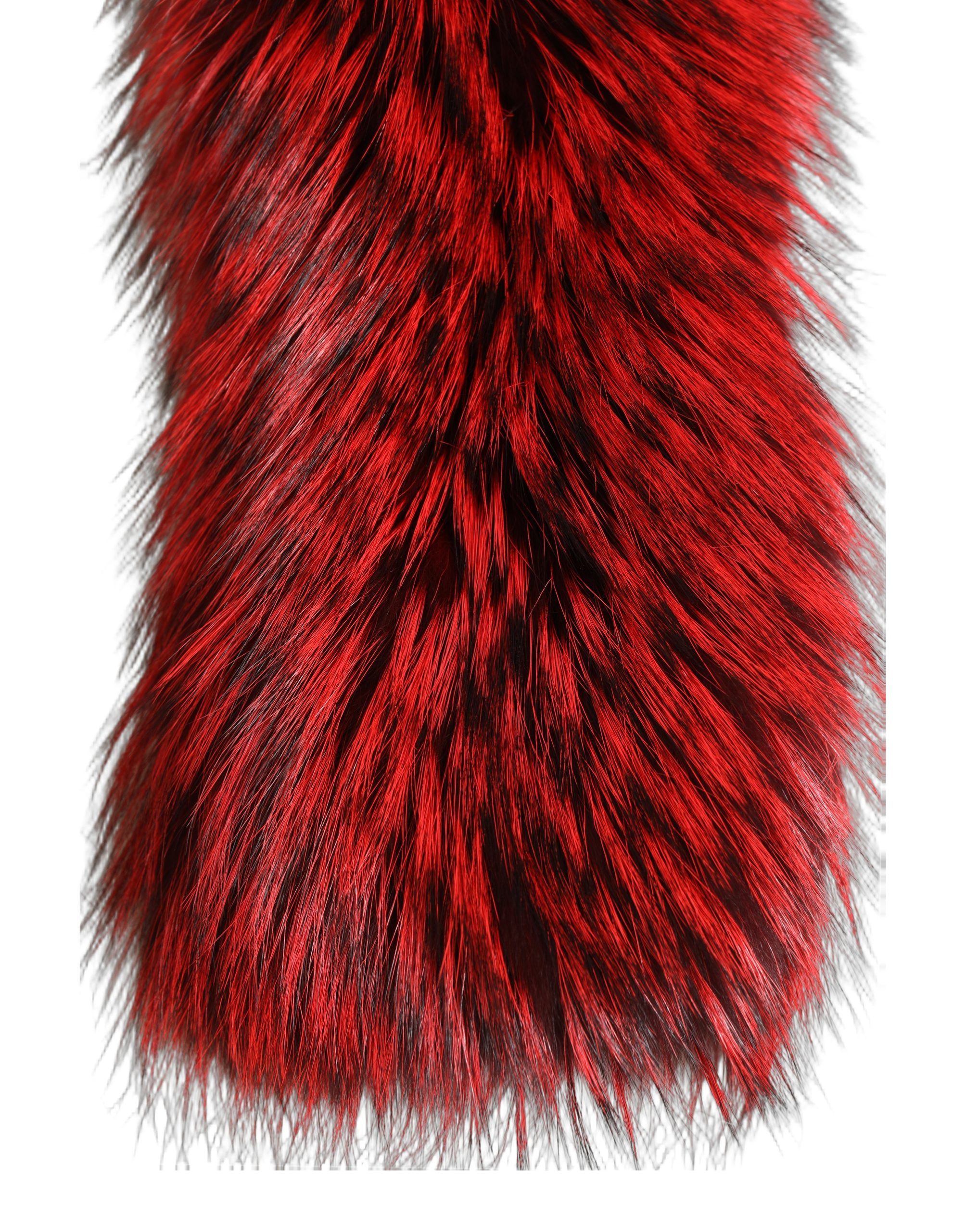 Fox Fur Neck Wrap Warmer Winter Women's Scarf - Dolce & Gabbana - Modalova