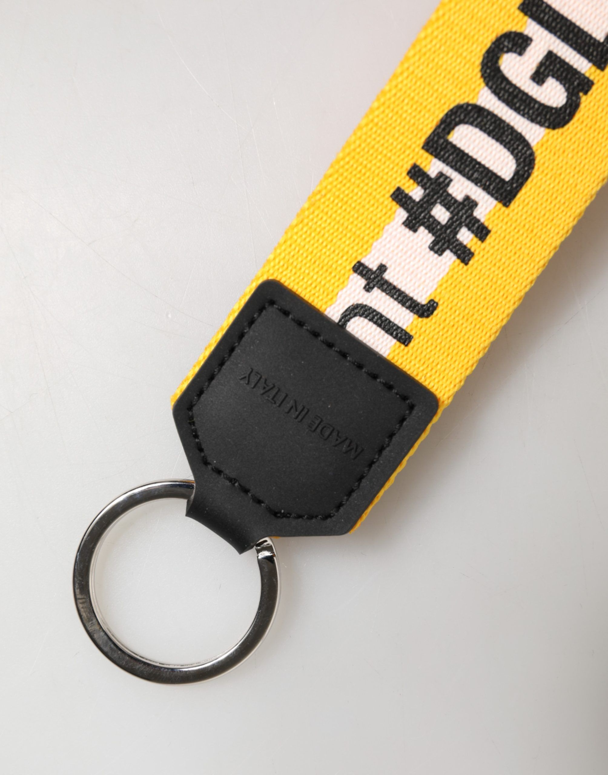 Logo Polyester Silver Brass Holder Keychain Women's Keyring - Dolce & Gabbana - Modalova