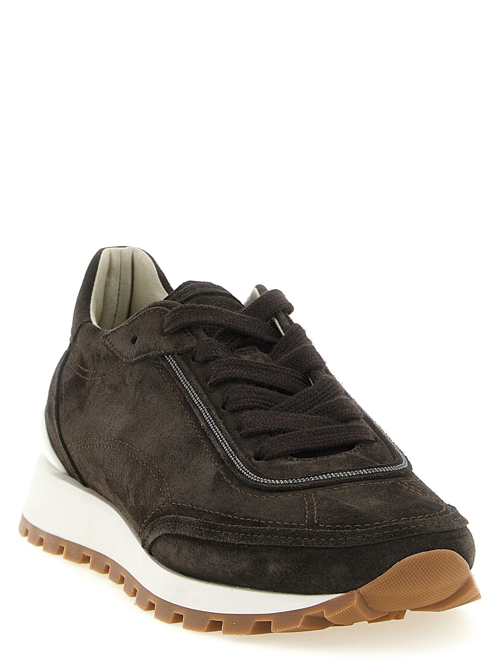 Calfskin Women's Sneakers - Brunello Cucinelli - Modalova