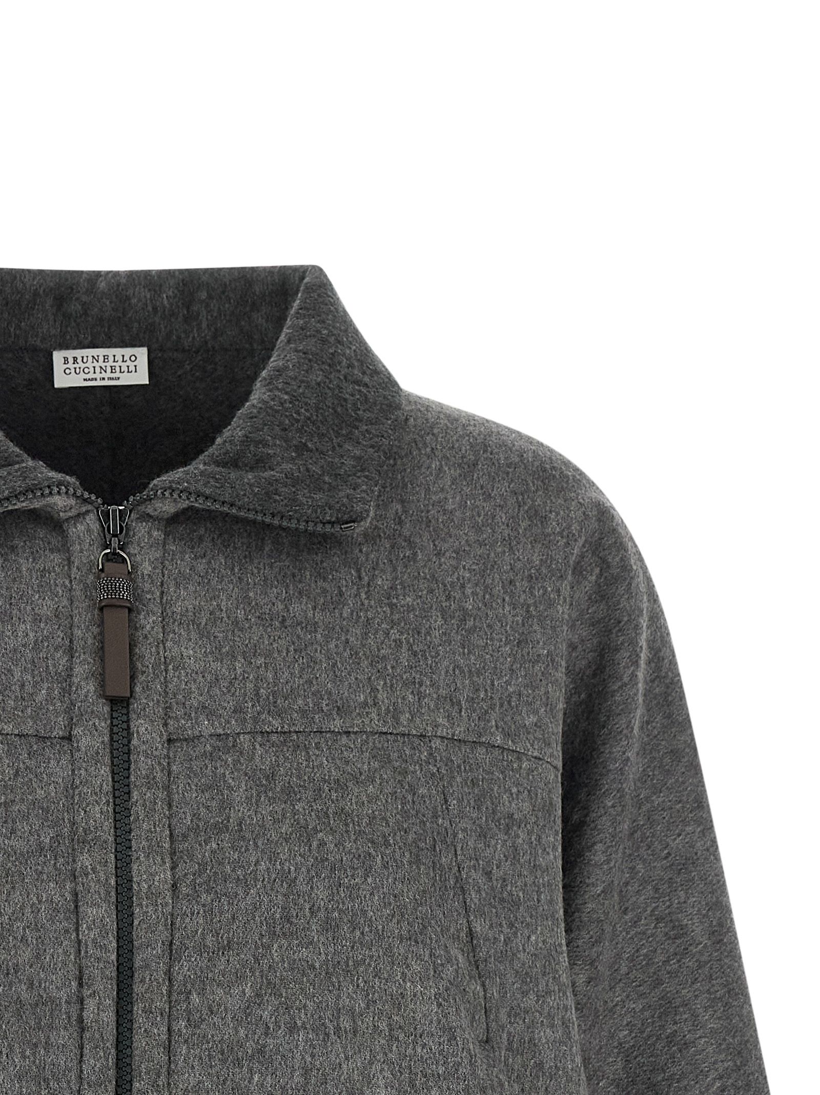 Virgin Wool Full-Length Women's Jacket - Brunello Cucinelli - Modalova