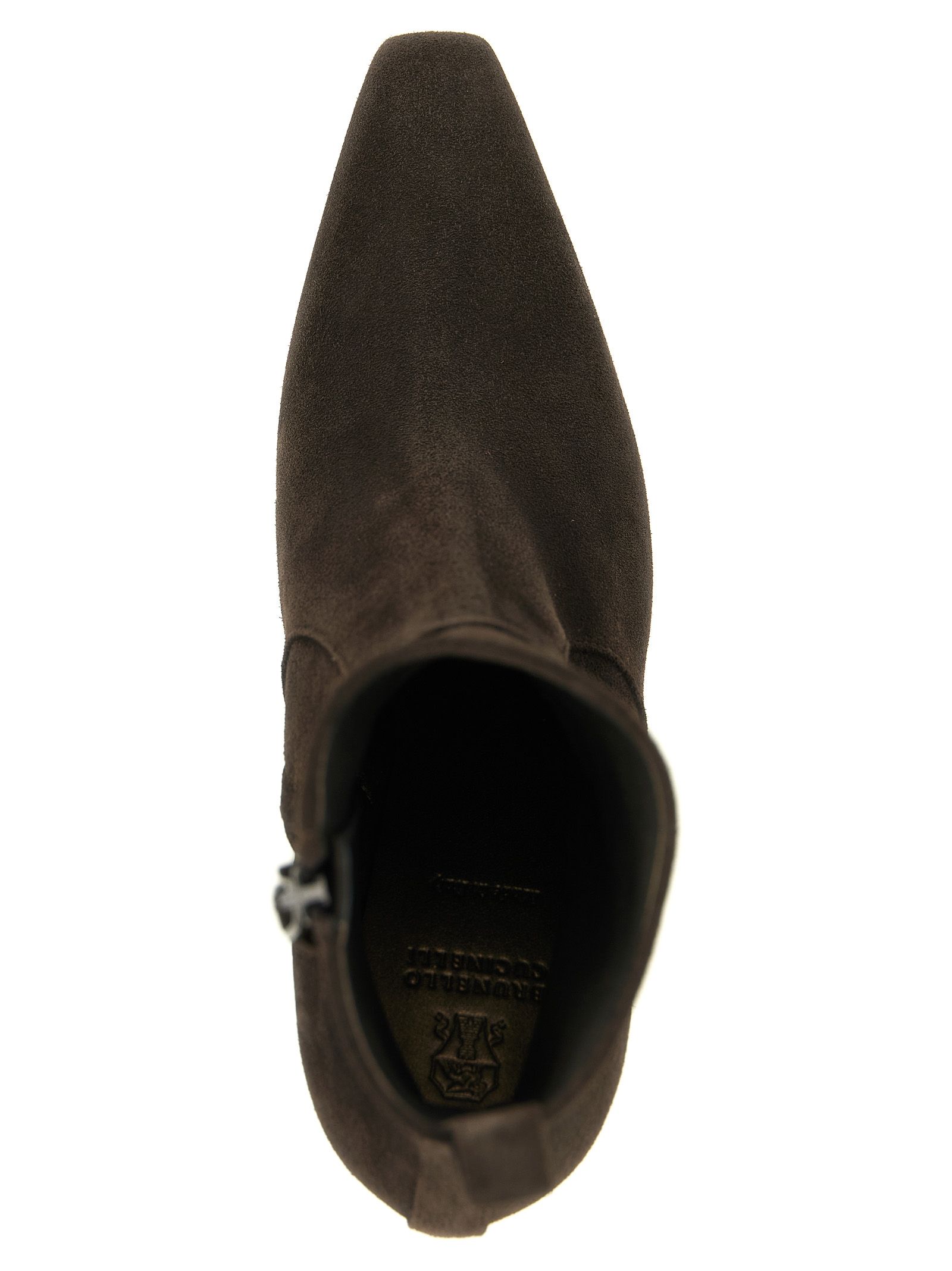Calfskin Ankle Women's Boots - Brunello Cucinelli - Modalova