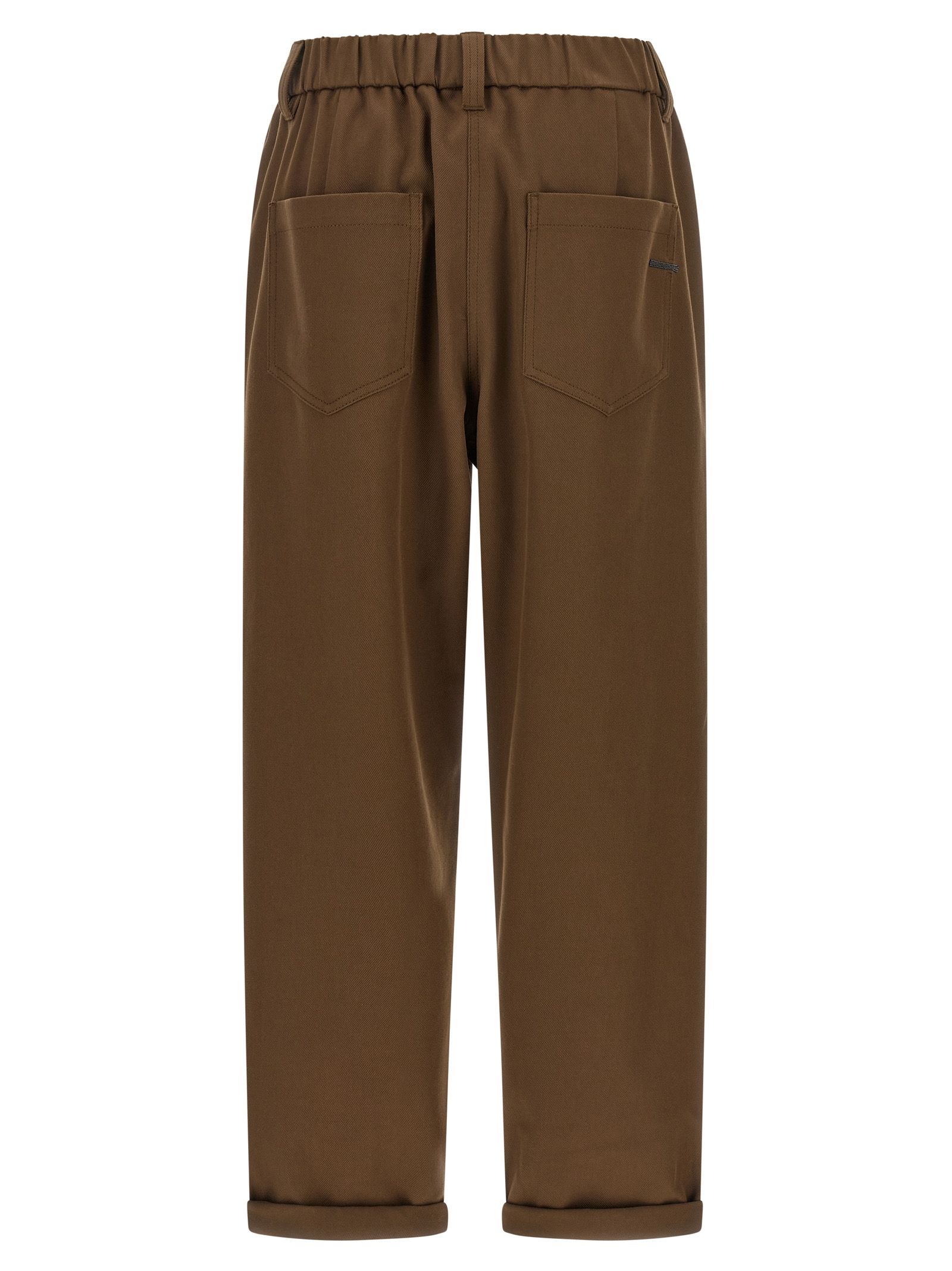 Cotton Casual Women's Pants - Brunello Cucinelli - Modalova