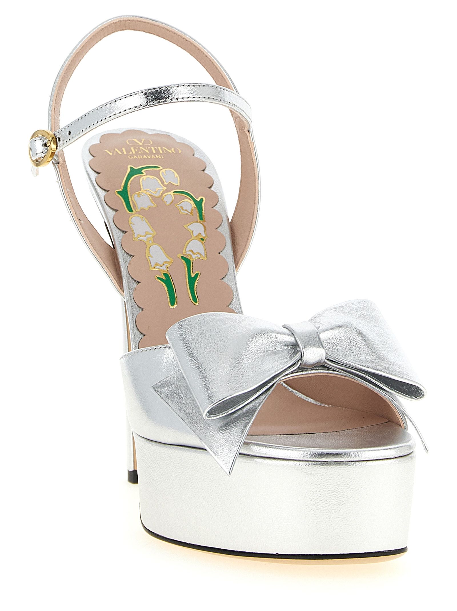 Leather Stiletto Heel Women's Sandals - Valentino Garavani - Modalova