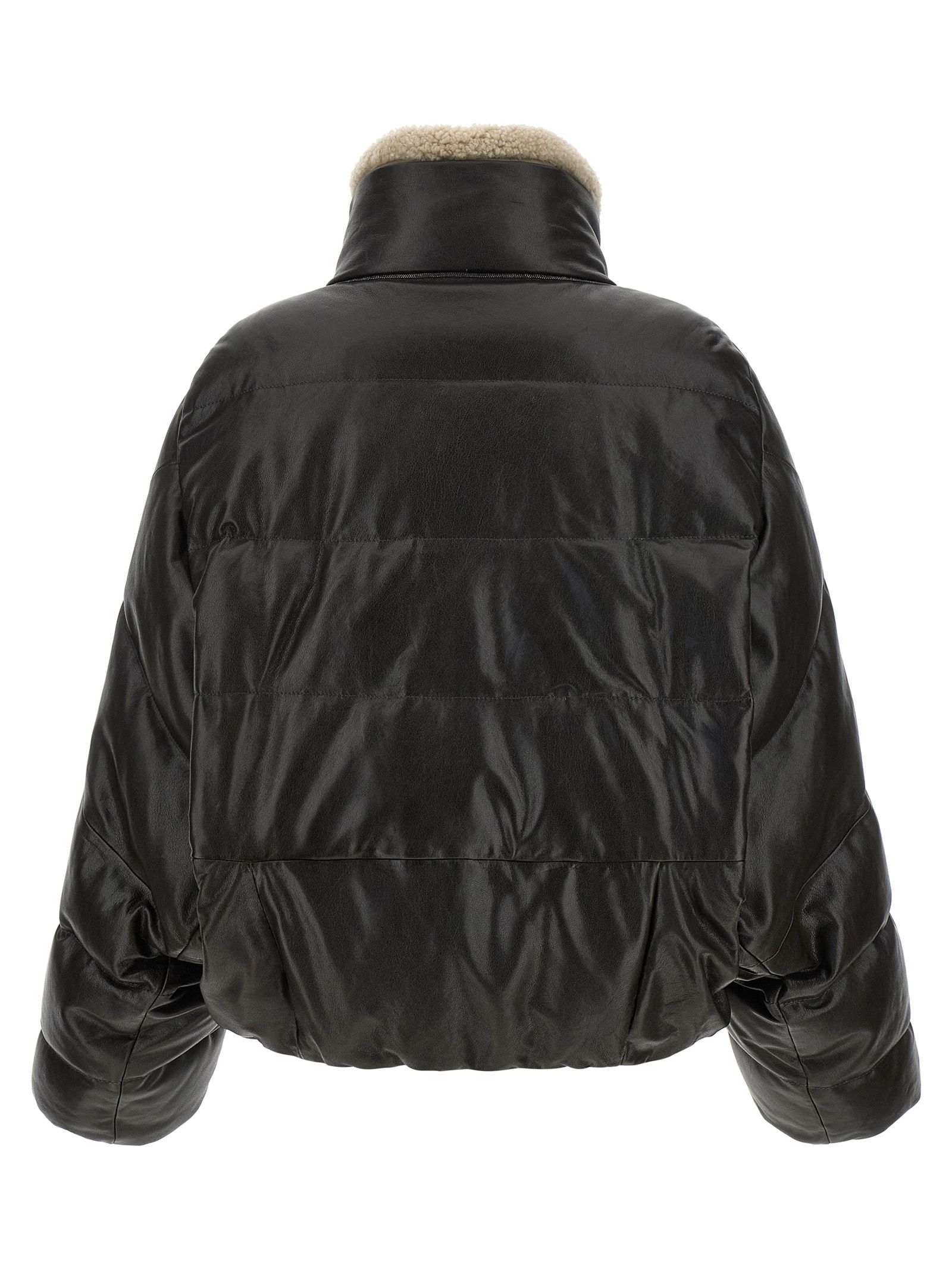 Lamb Leather Leather Women's Jacket - Brunello Cucinelli - Modalova