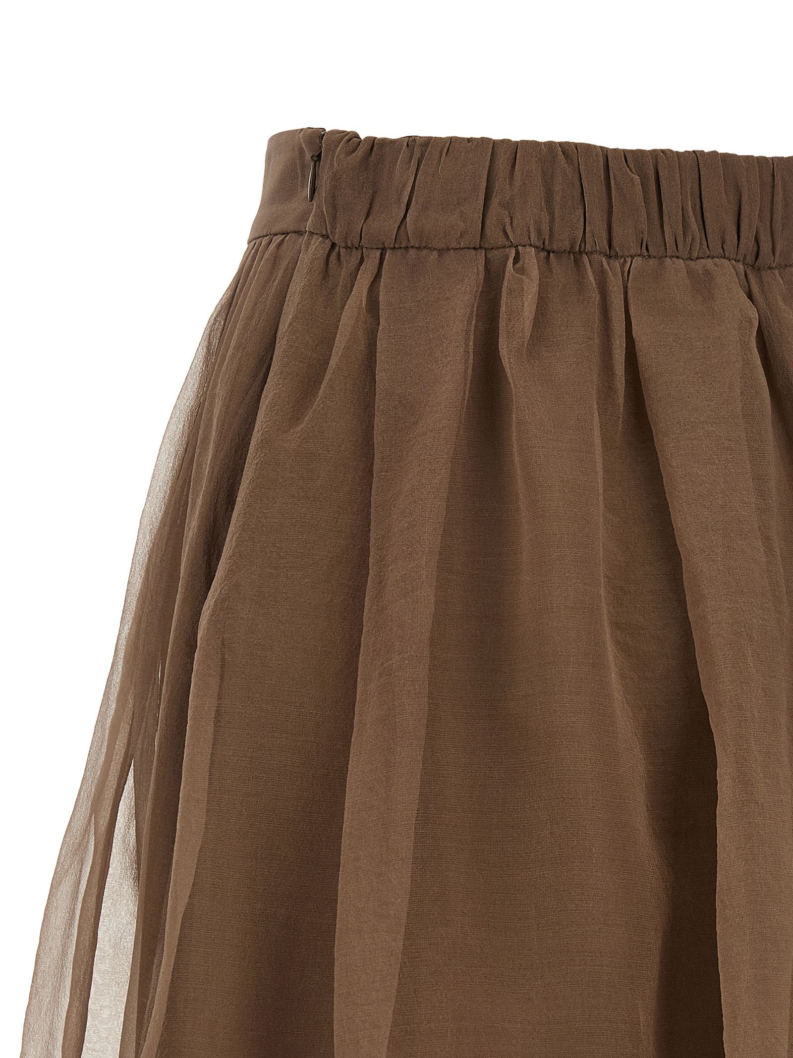 Silk Midi Women's Skirt - Brunello Cucinelli - Modalova