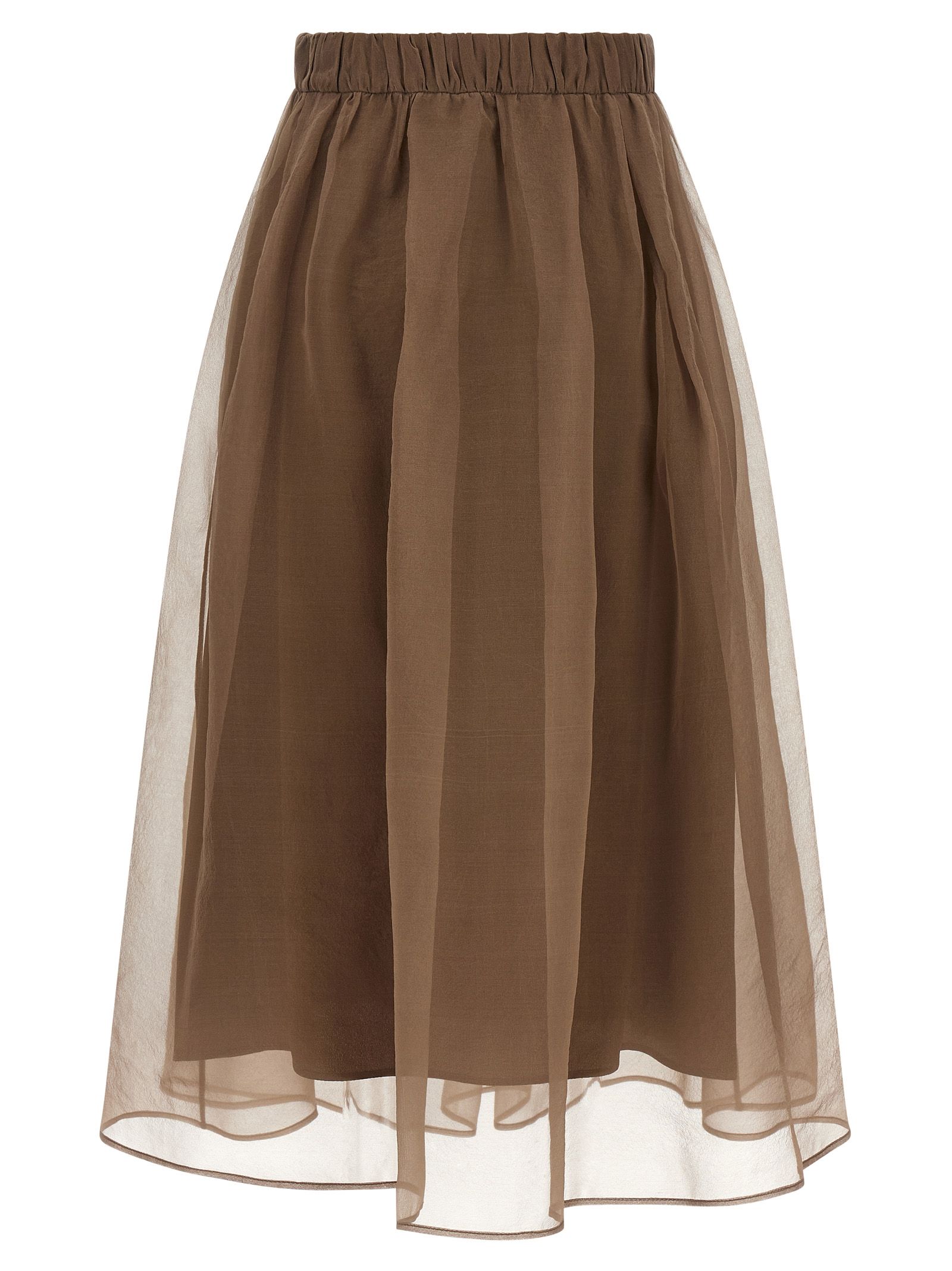 Silk Midi Women's Skirt - Brunello Cucinelli - Modalova