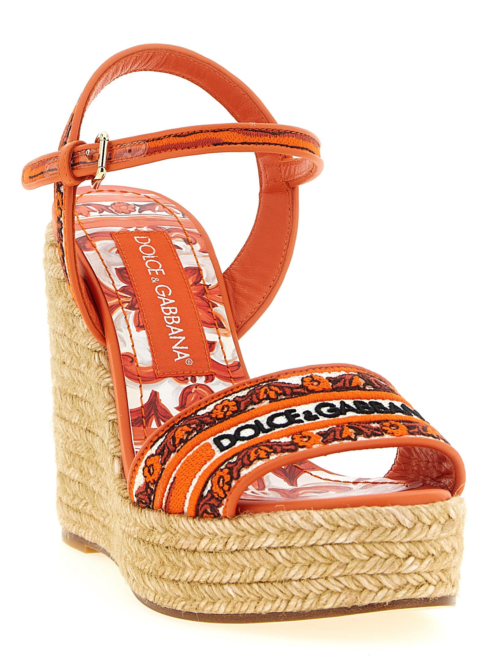 Cotton Wedge Women's Sandals - Dolce & Gabbana - Modalova
