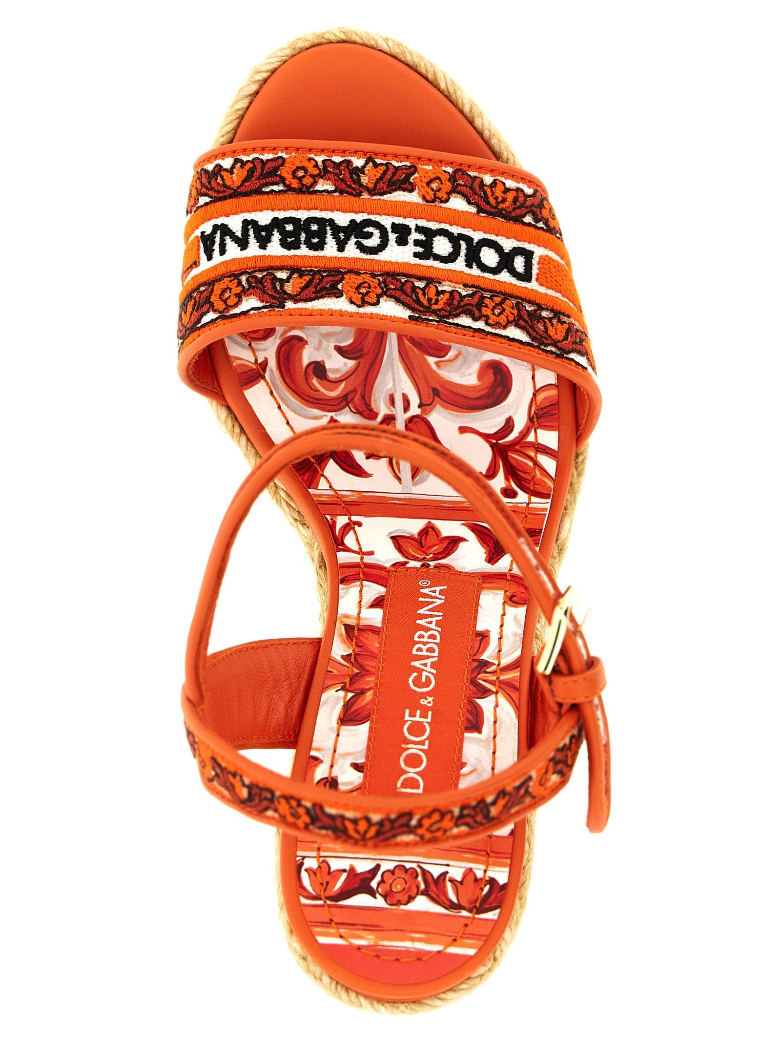 Cotton Wedge Women's Sandals - Dolce & Gabbana - Modalova