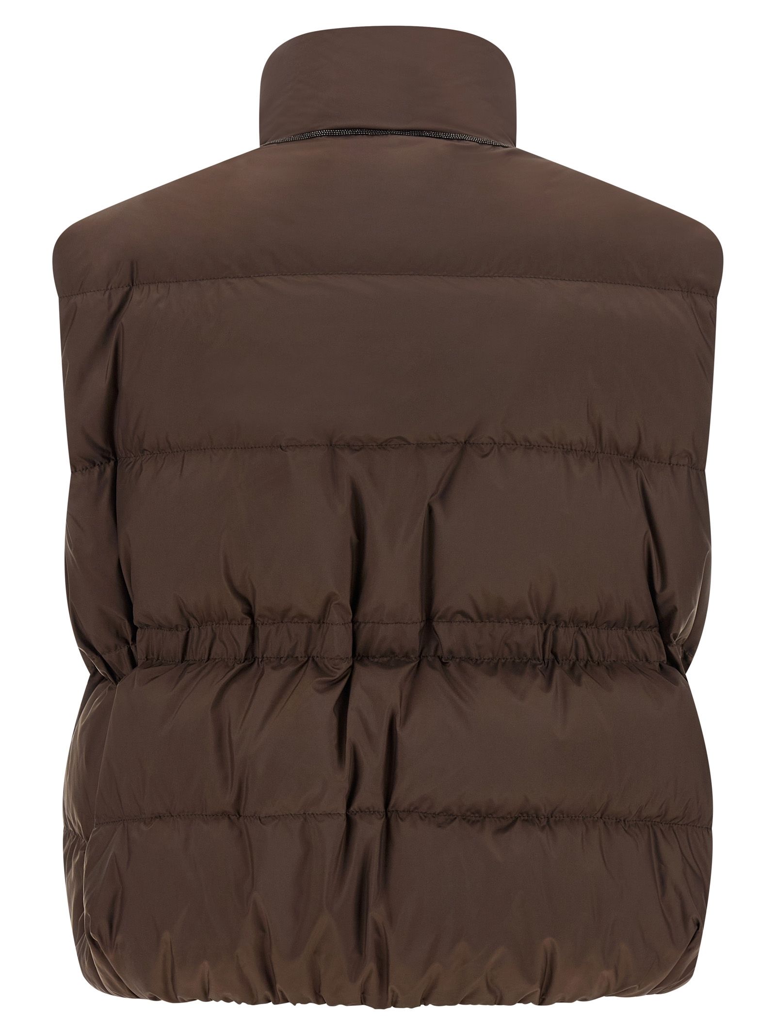Polyester Sleeveless Women's Jacket - Brunello Cucinelli - Modalova