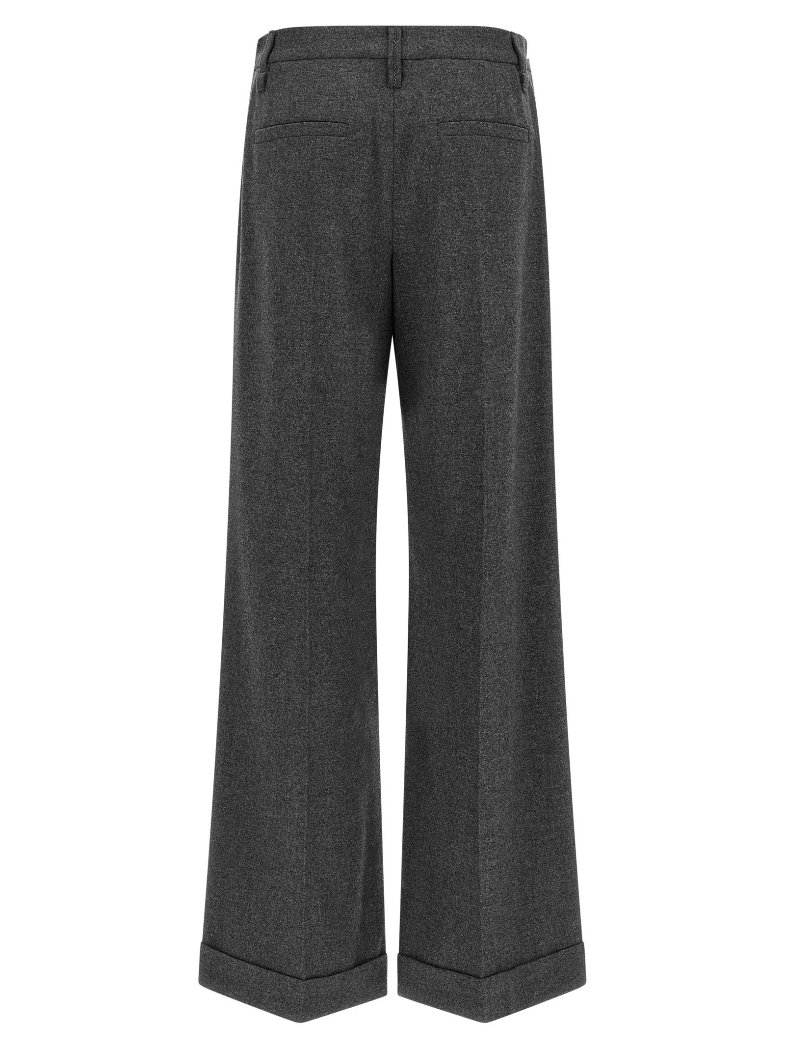 Virgin Wool Casual Women's Pants - Brunello Cucinelli - Modalova