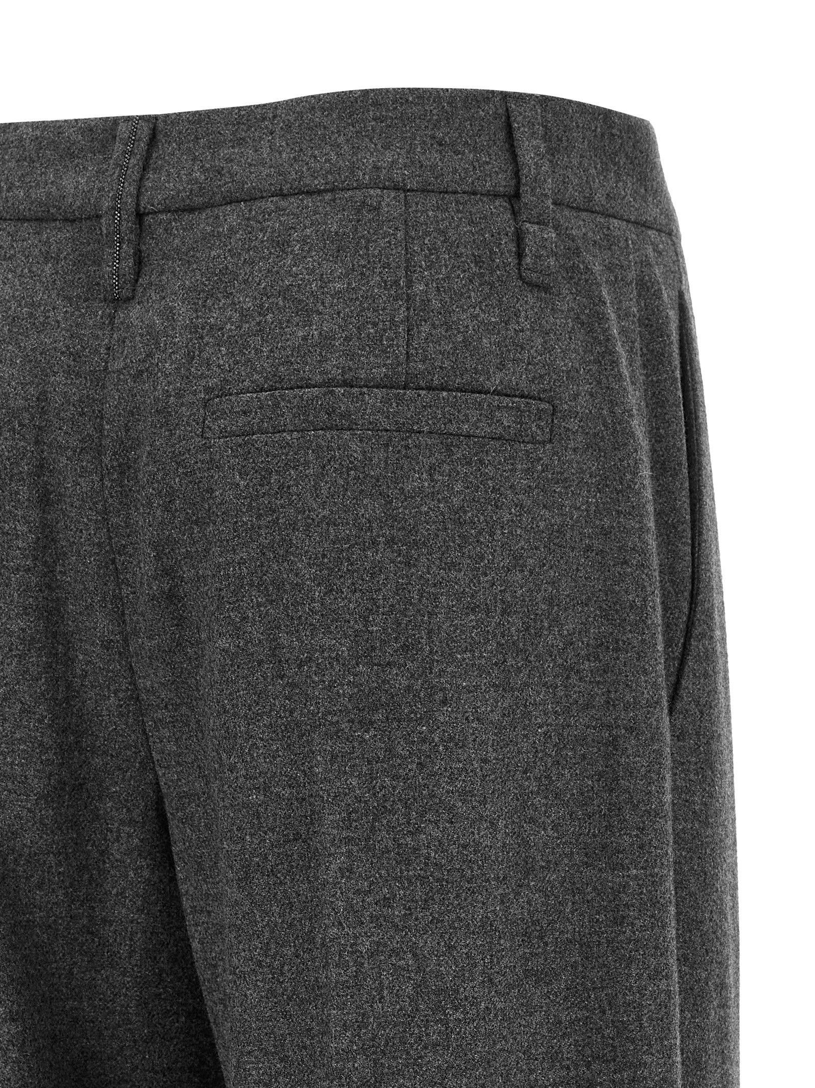 Virgin Wool Casual Women's Pants - Brunello Cucinelli - Modalova