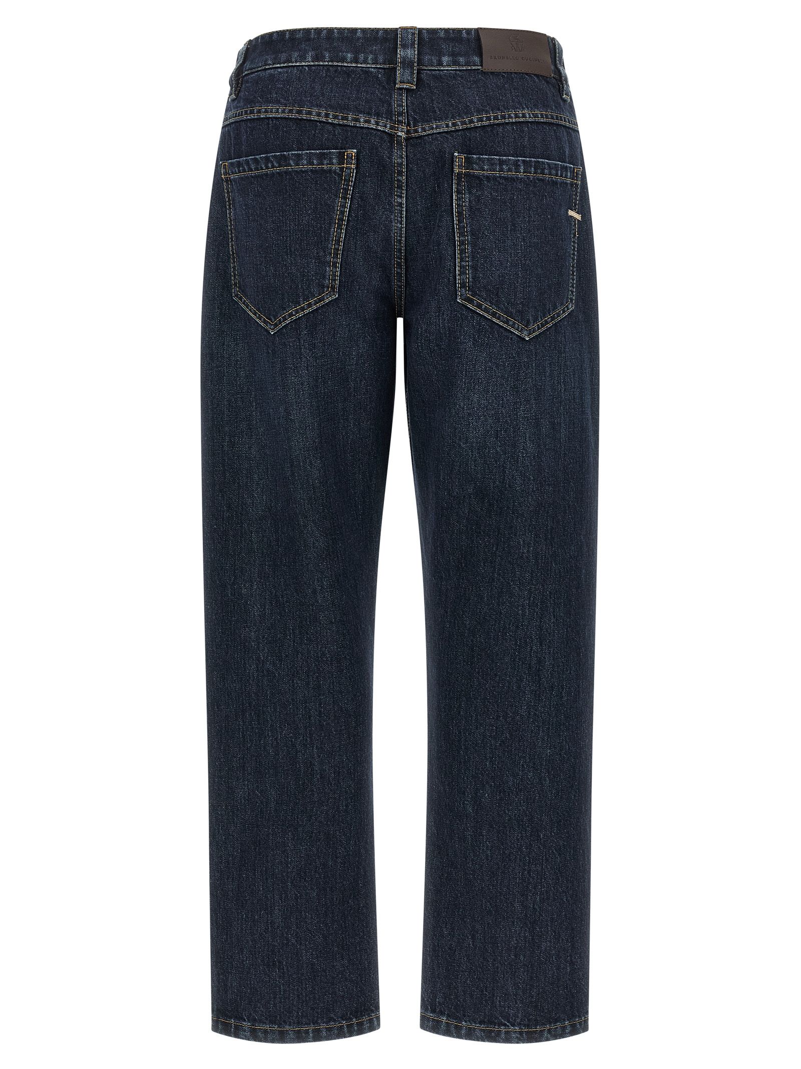 Cotton Straight-Leg Women's Jeans - Brunello Cucinelli - Modalova