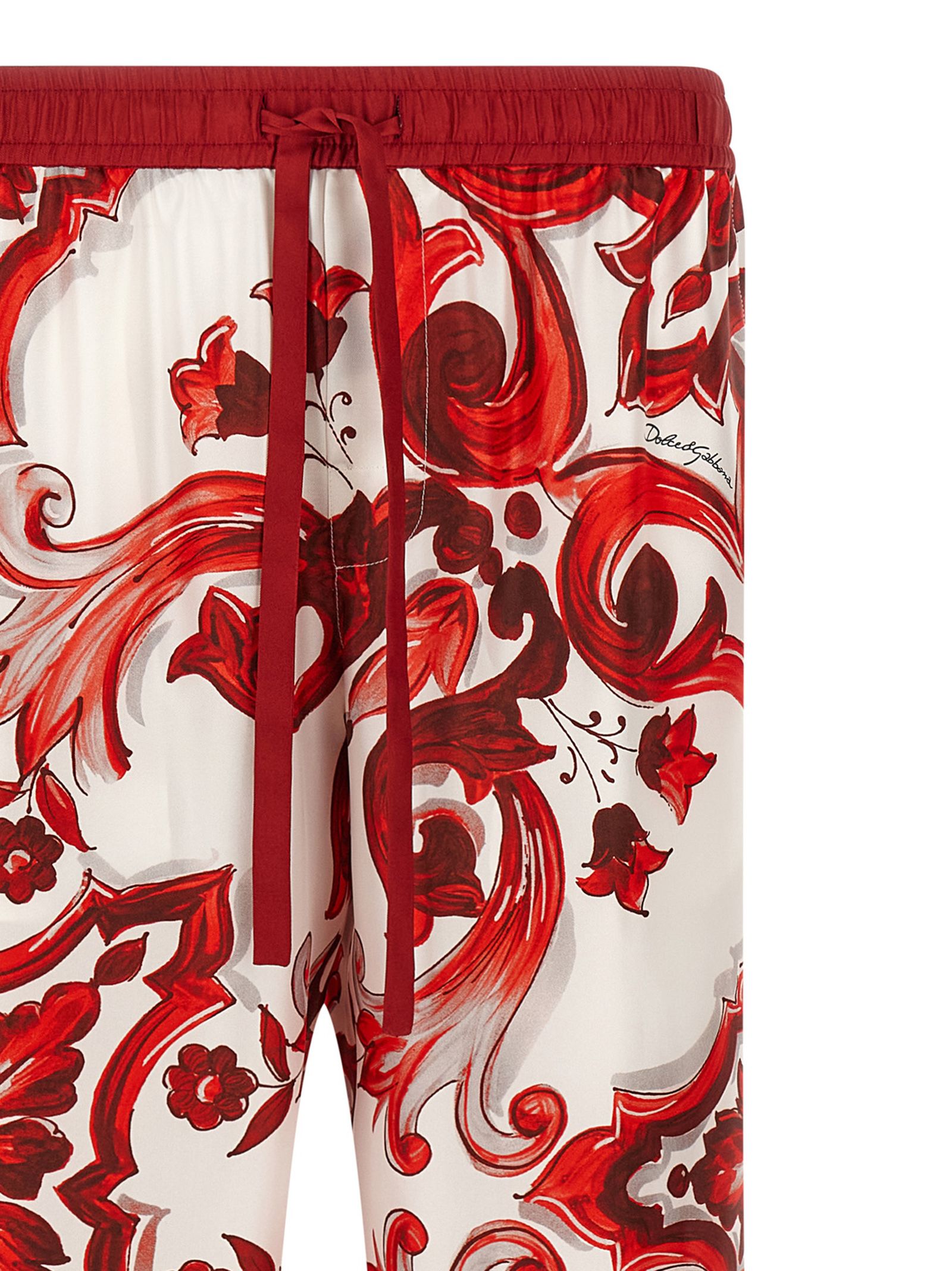 Silk Casual Men's Pants - Dolce & Gabbana - Modalova