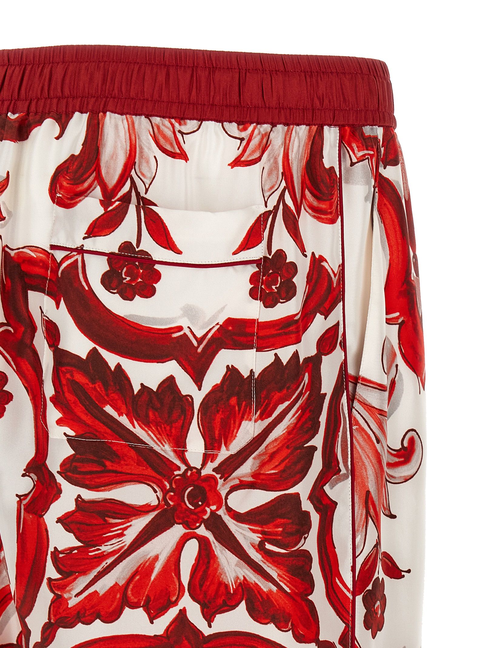 Silk Casual Men's Pants - Dolce & Gabbana - Modalova