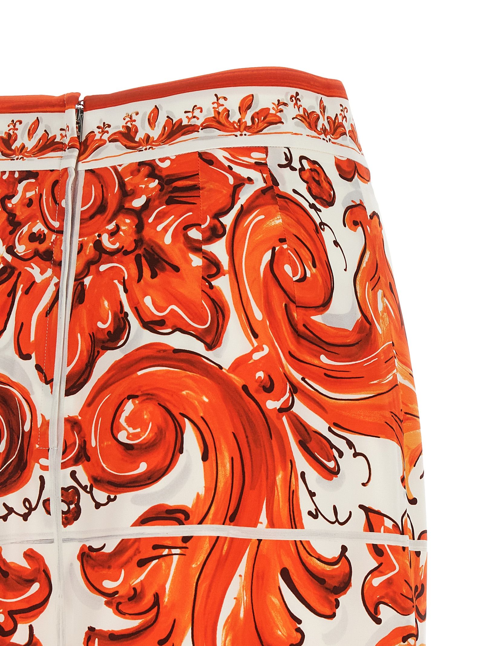 Silk Midi Women's Skirt - Dolce & Gabbana - Modalova