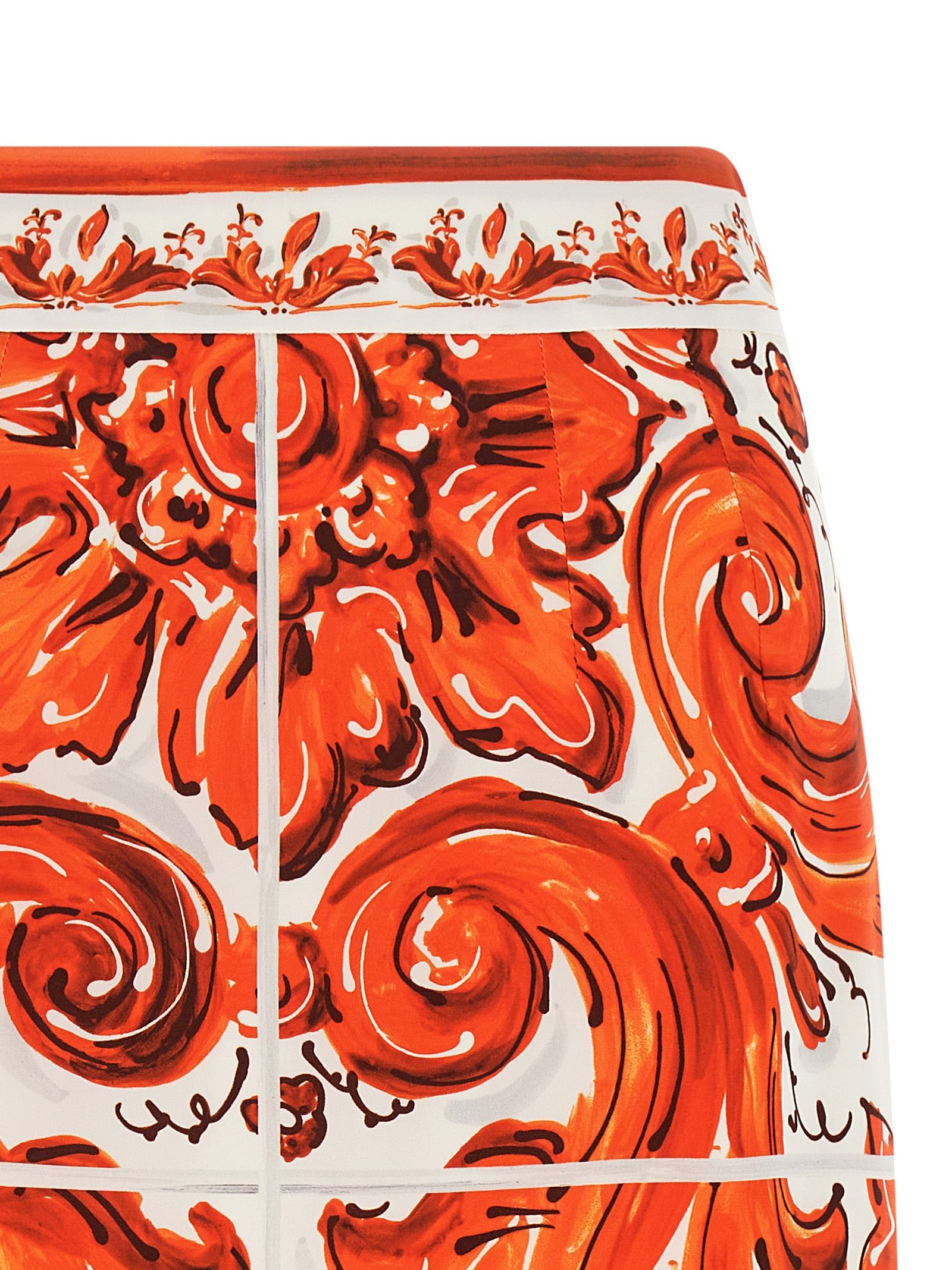 Silk Midi Women's Skirt - Dolce & Gabbana - Modalova