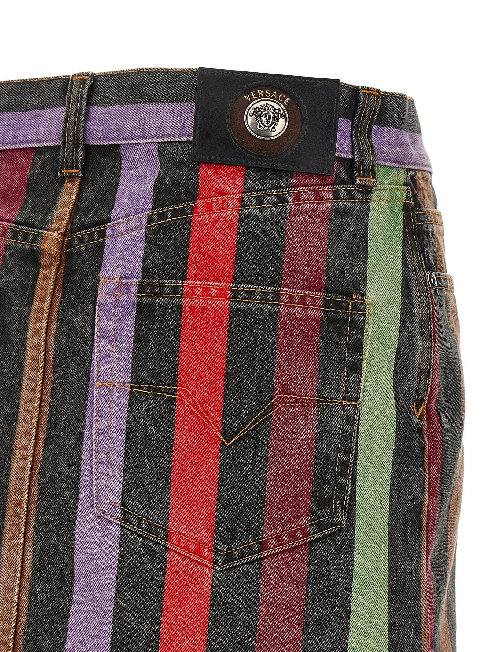Cotton Long Women's Skirt - Versace - Modalova