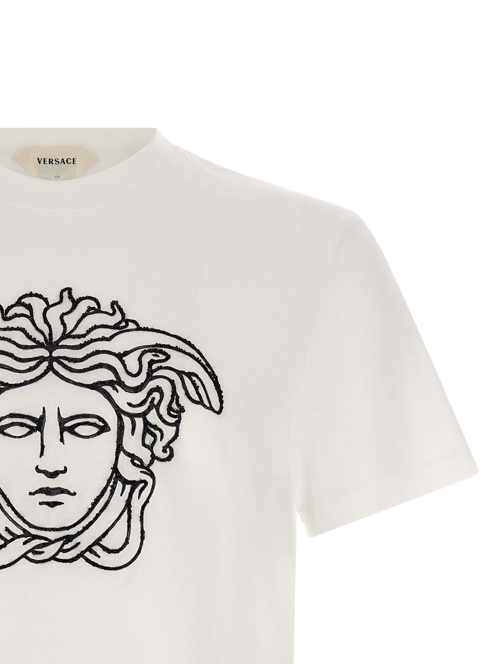 Cotton Men's T-Shirt - Versace - Modalova