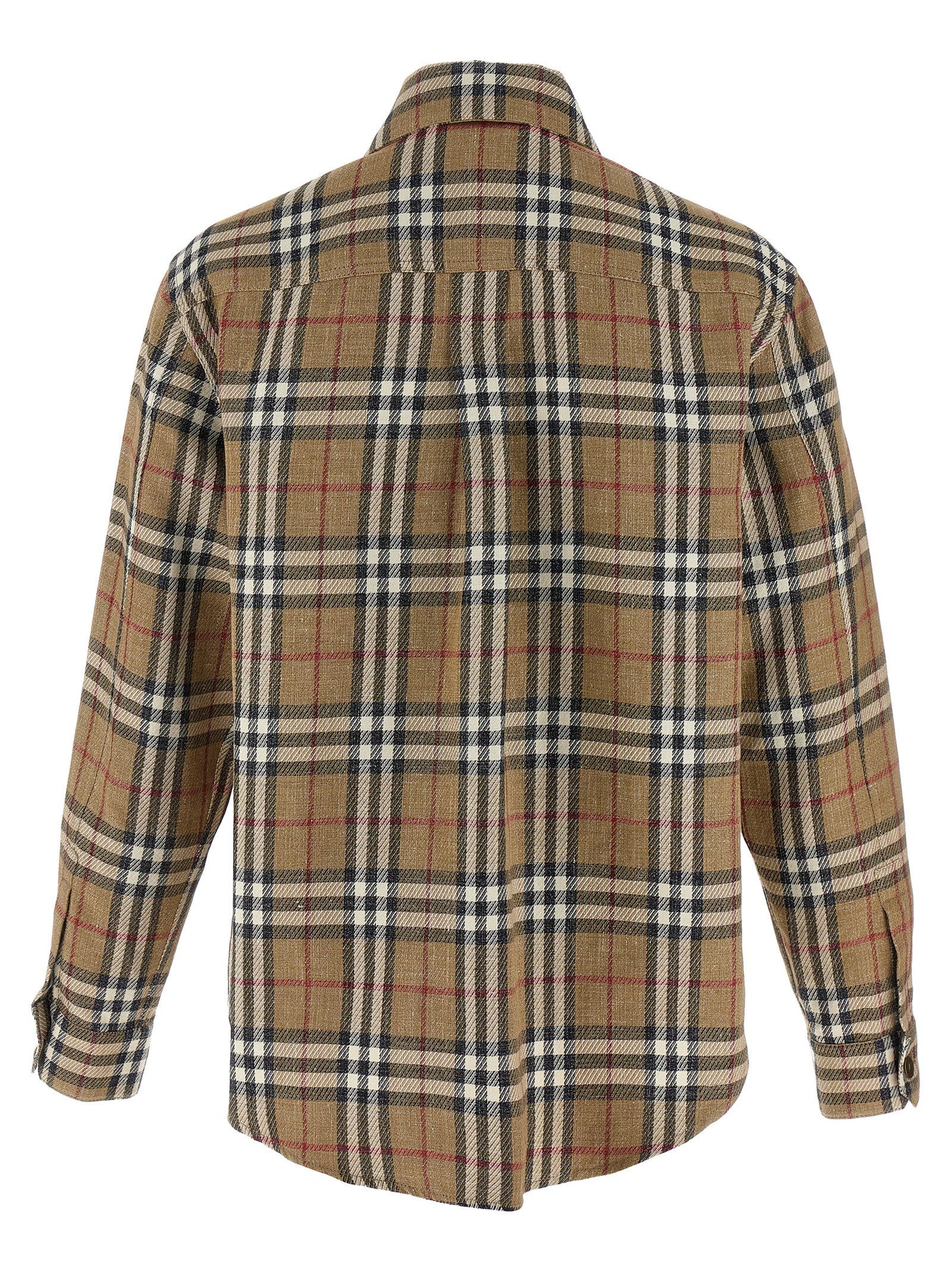Burberry Brown Cotton Men's Blouse - Burberry - Modalova