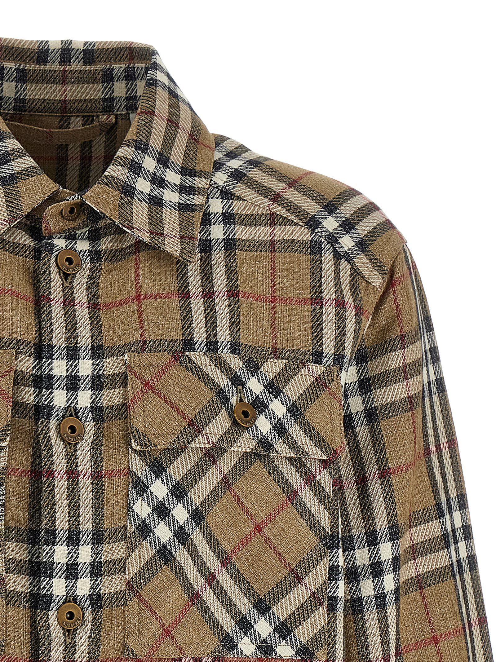 Burberry Brown Cotton Men's Blouse - Burberry - Modalova