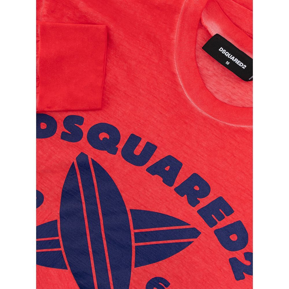 Dsquared² Red Cotton Men's T-Shirt - Dsquared² - Modalova