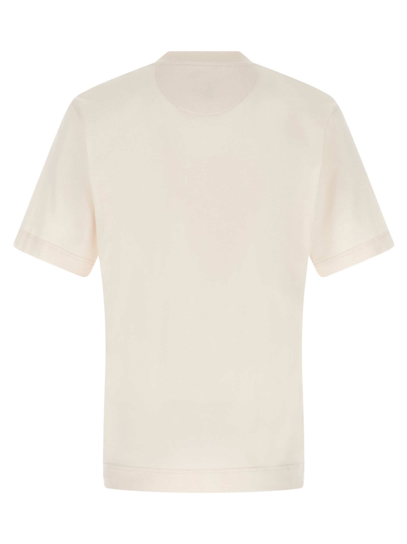 Fendi White Cotton Men's T-Shirt - Fendi - Modalova