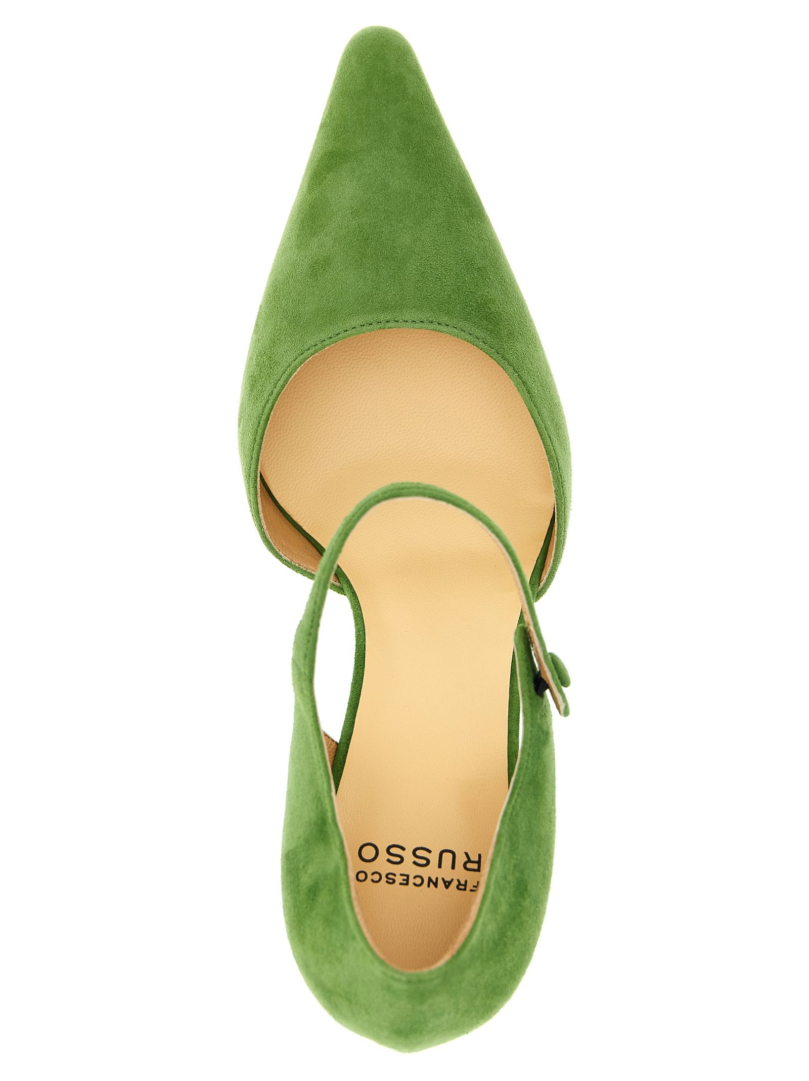 Goatskin Mid Heel Women's Pumps - Francesco Russo - Modalova