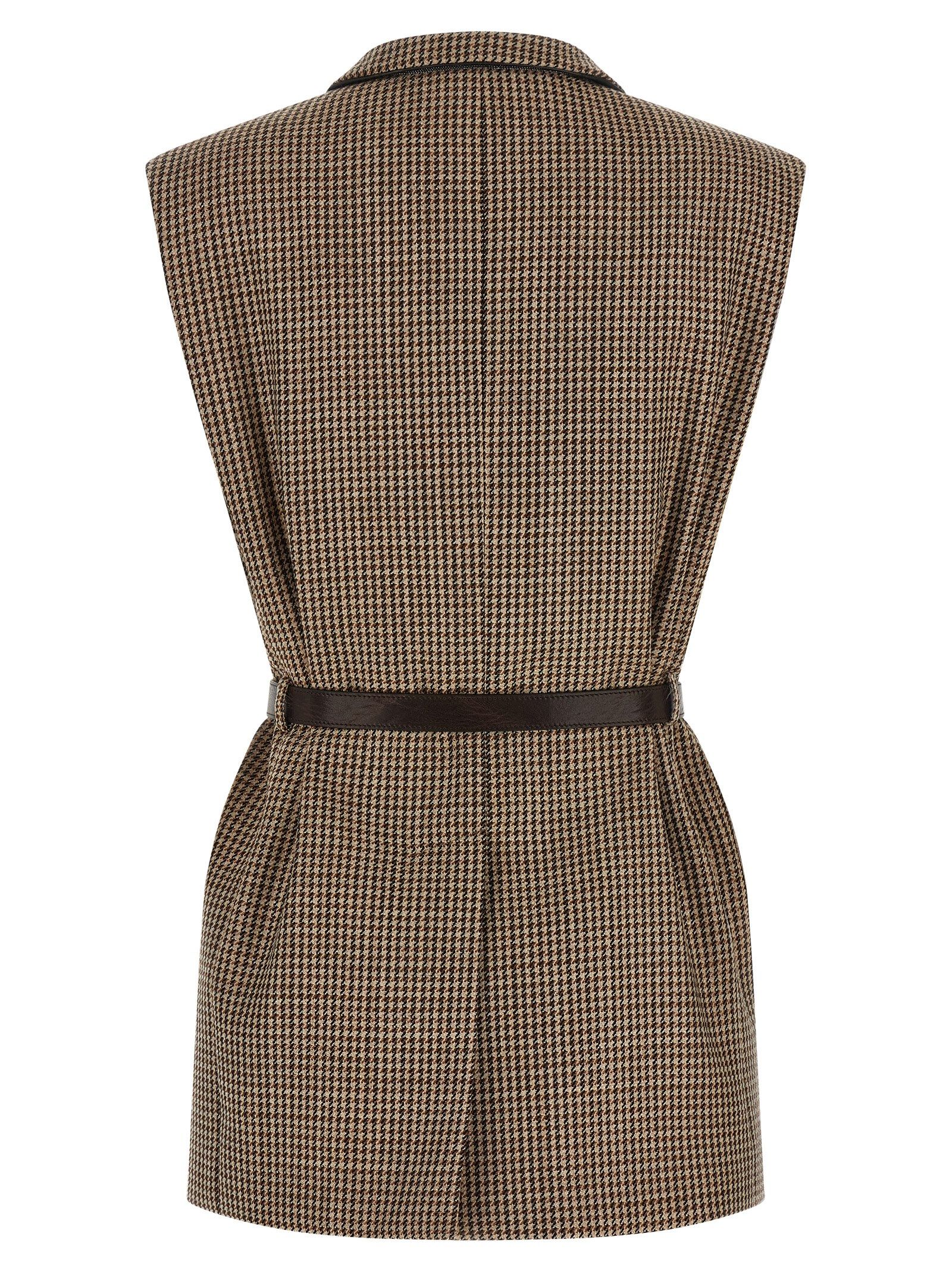Virgin Wool Sleeveless Women's Jacket - Brunello Cucinelli - Modalova