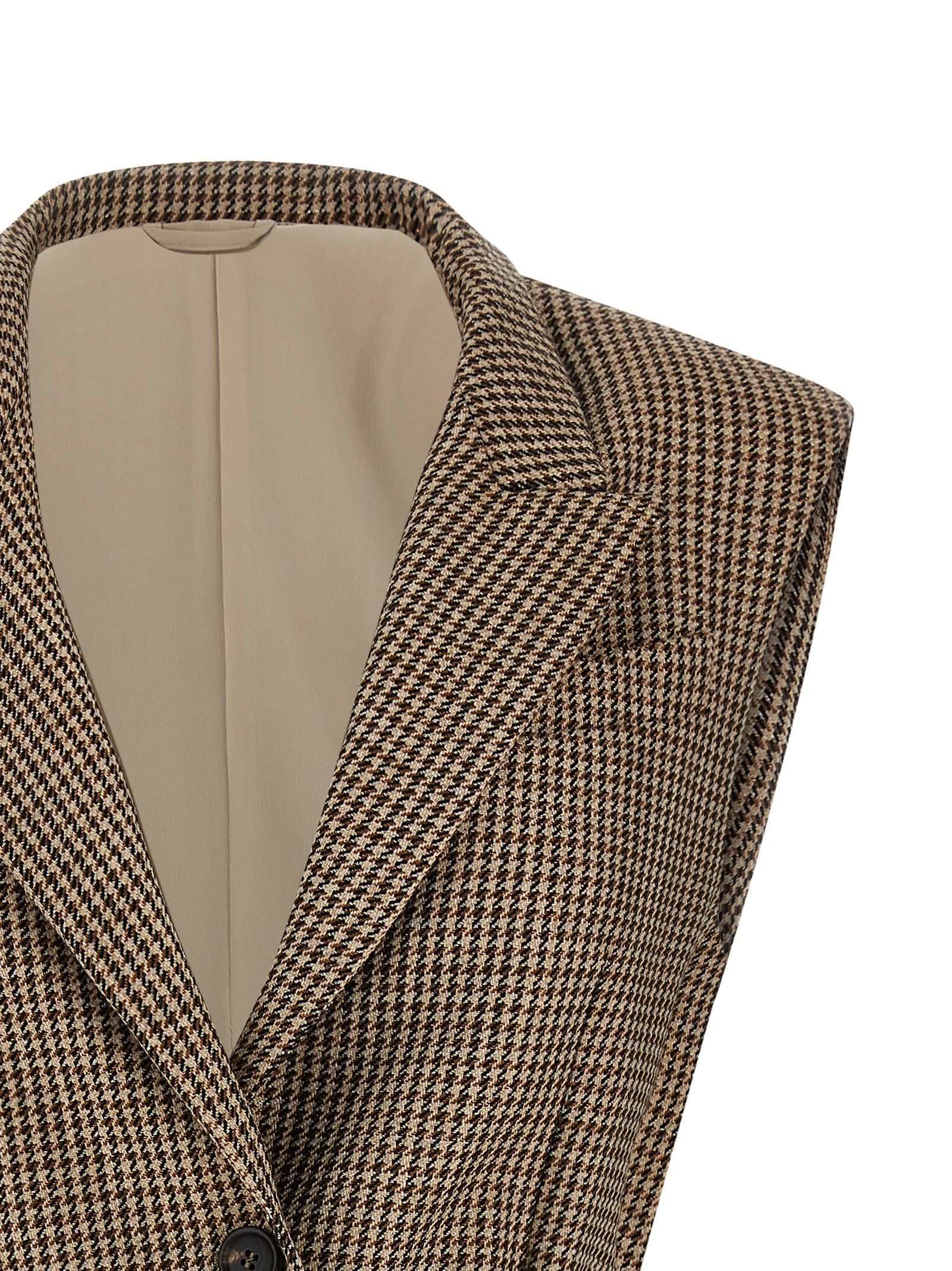 Virgin Wool Sleeveless Women's Jacket - Brunello Cucinelli - Modalova