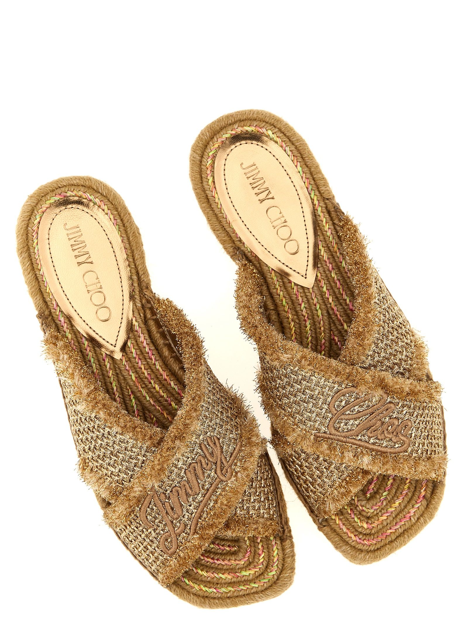Textile Women's Slides - Jimmy Choo - Modalova
