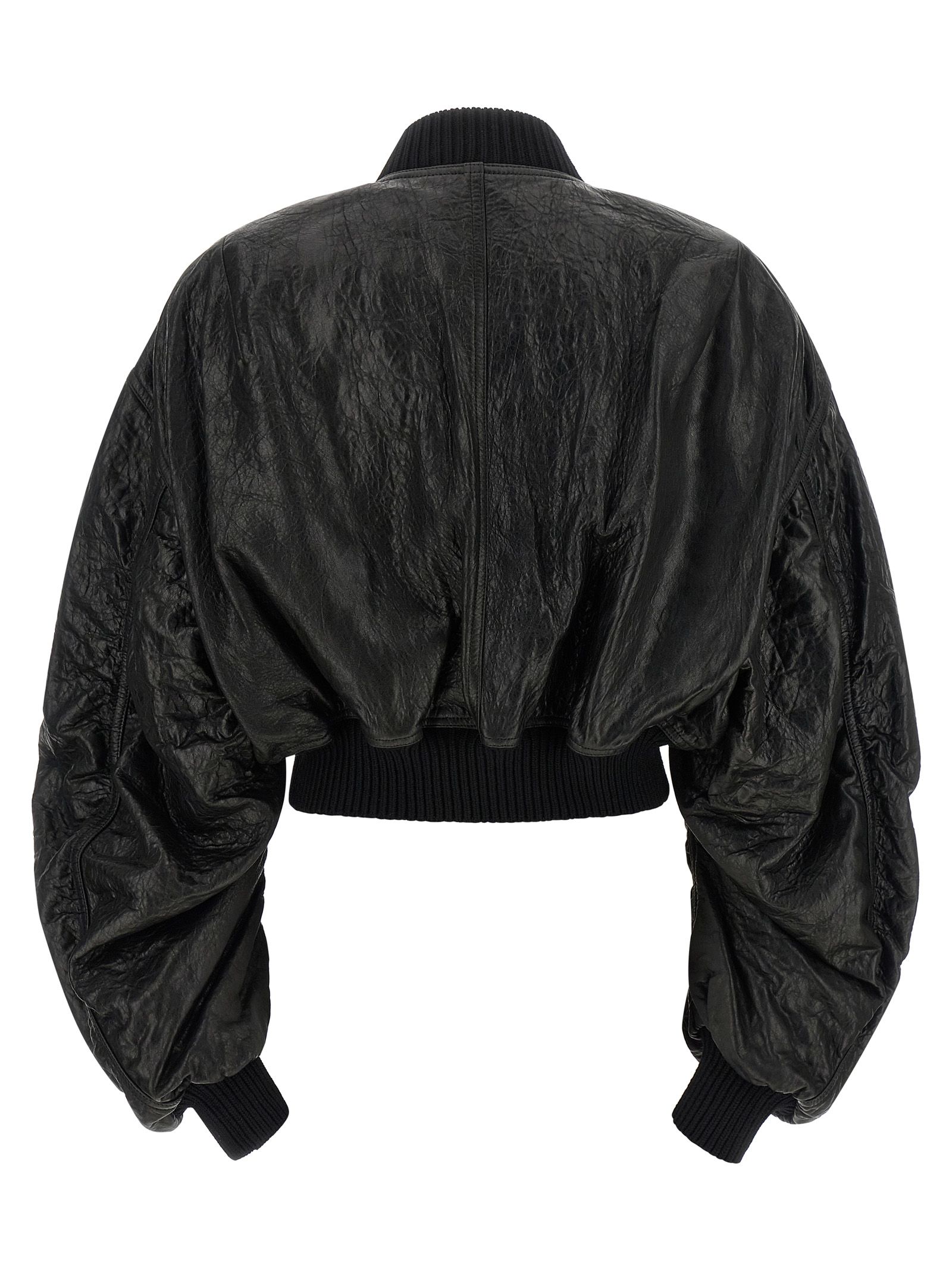 Lamb Leather Leather Women's Jacket - Rick Owens - Modalova
