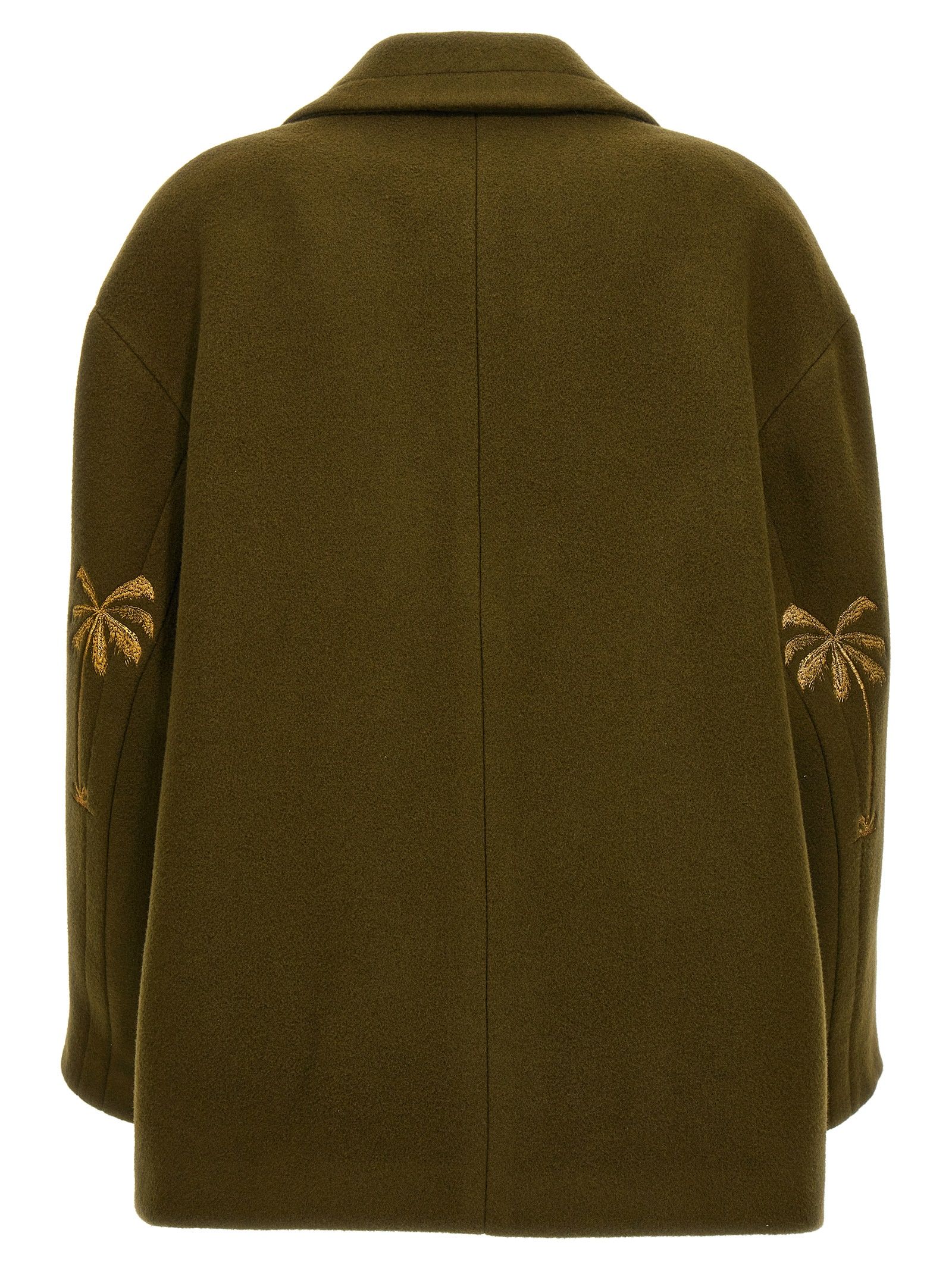 Virgin Wool Women's Coat - Palm Angels - Modalova