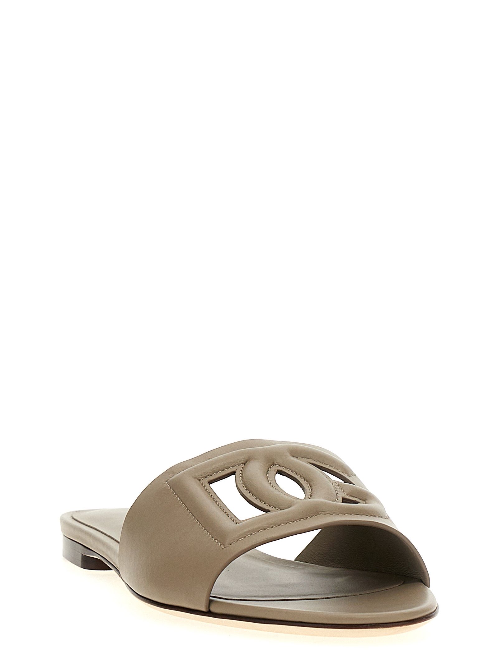 Calfskin Women's Slides - Dolce & Gabbana - Modalova