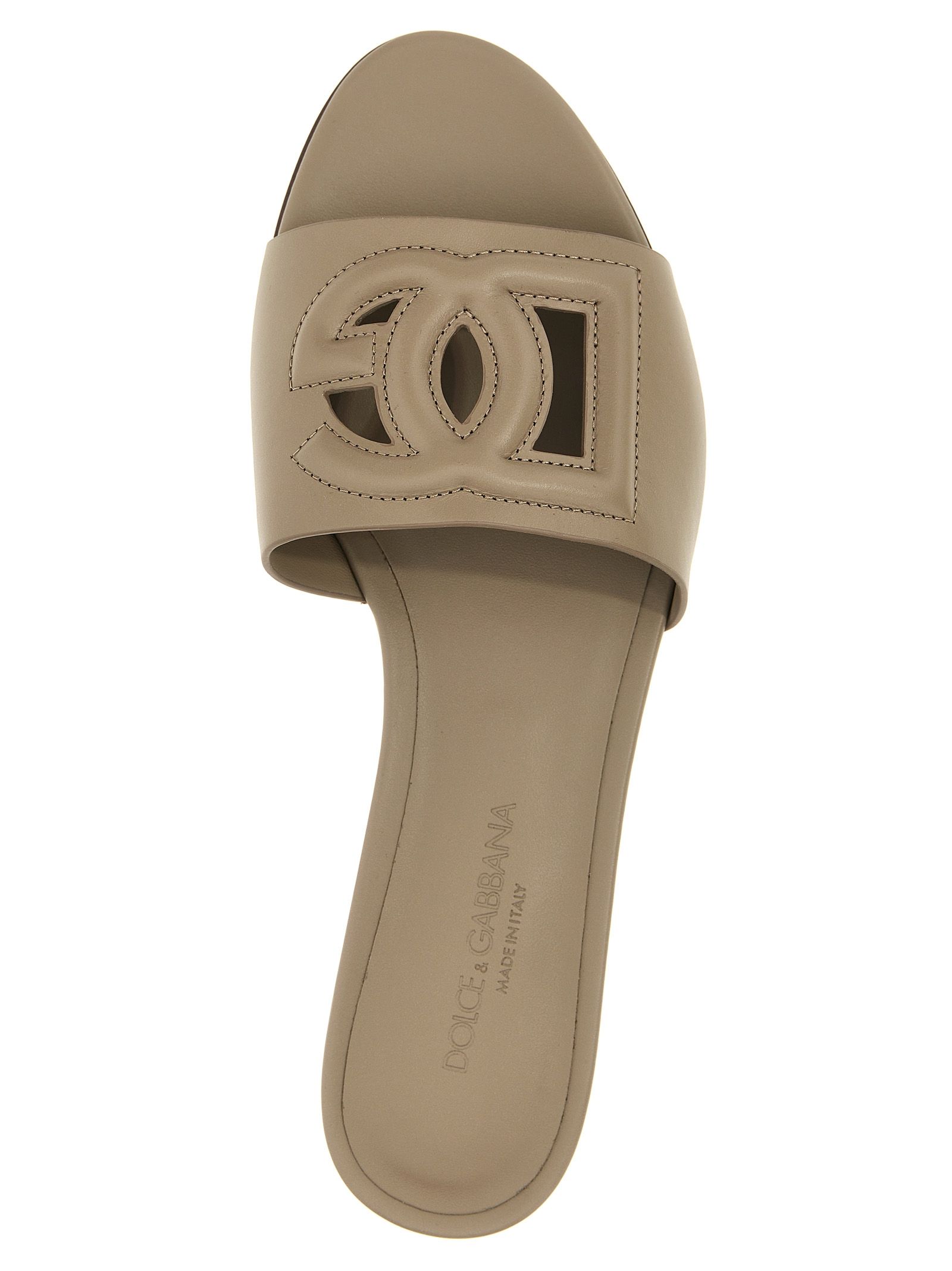 Calfskin Women's Slides - Dolce & Gabbana - Modalova